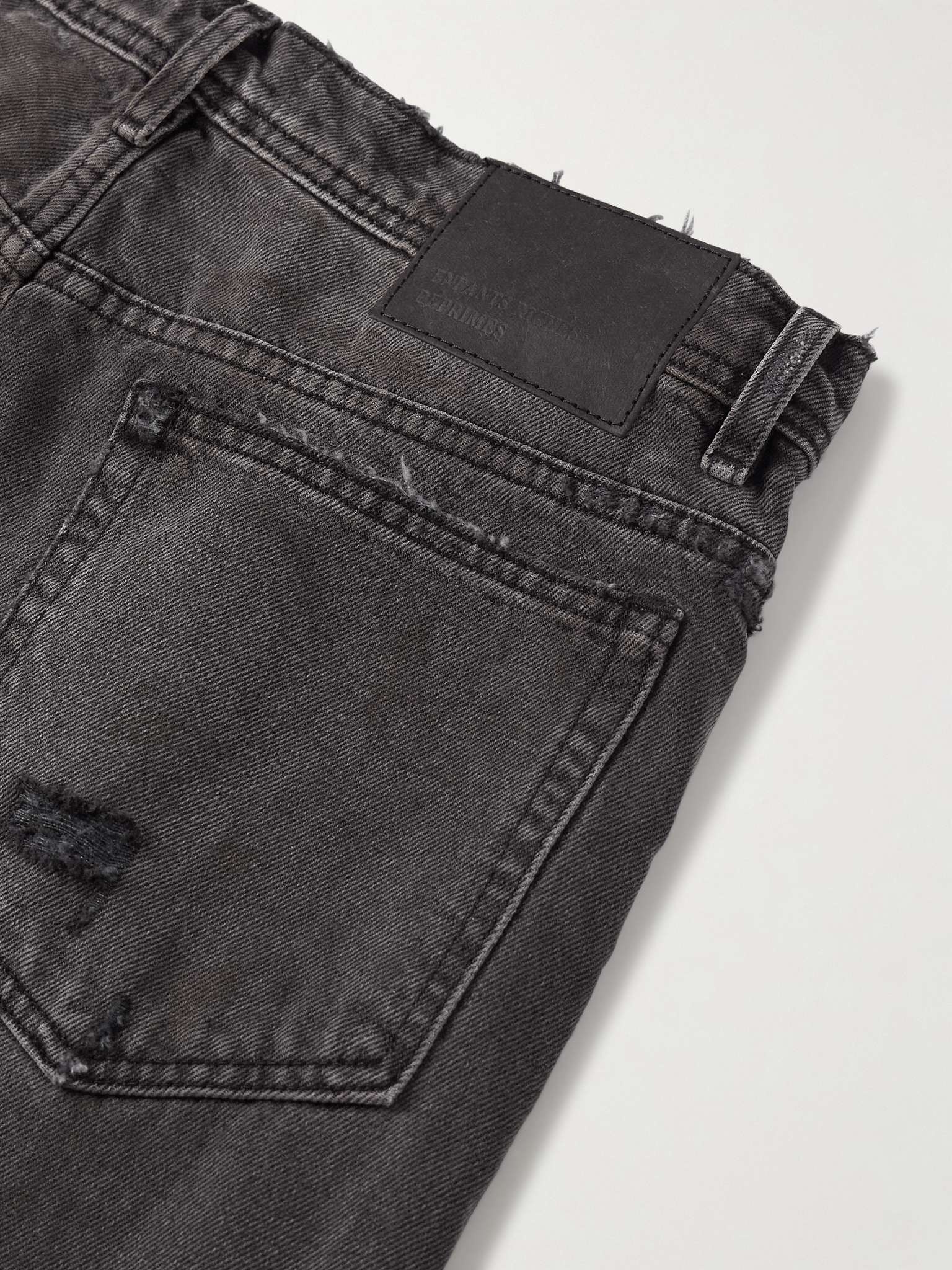 Corpse Pose Wide-Leg Distressed Jeans - 6
