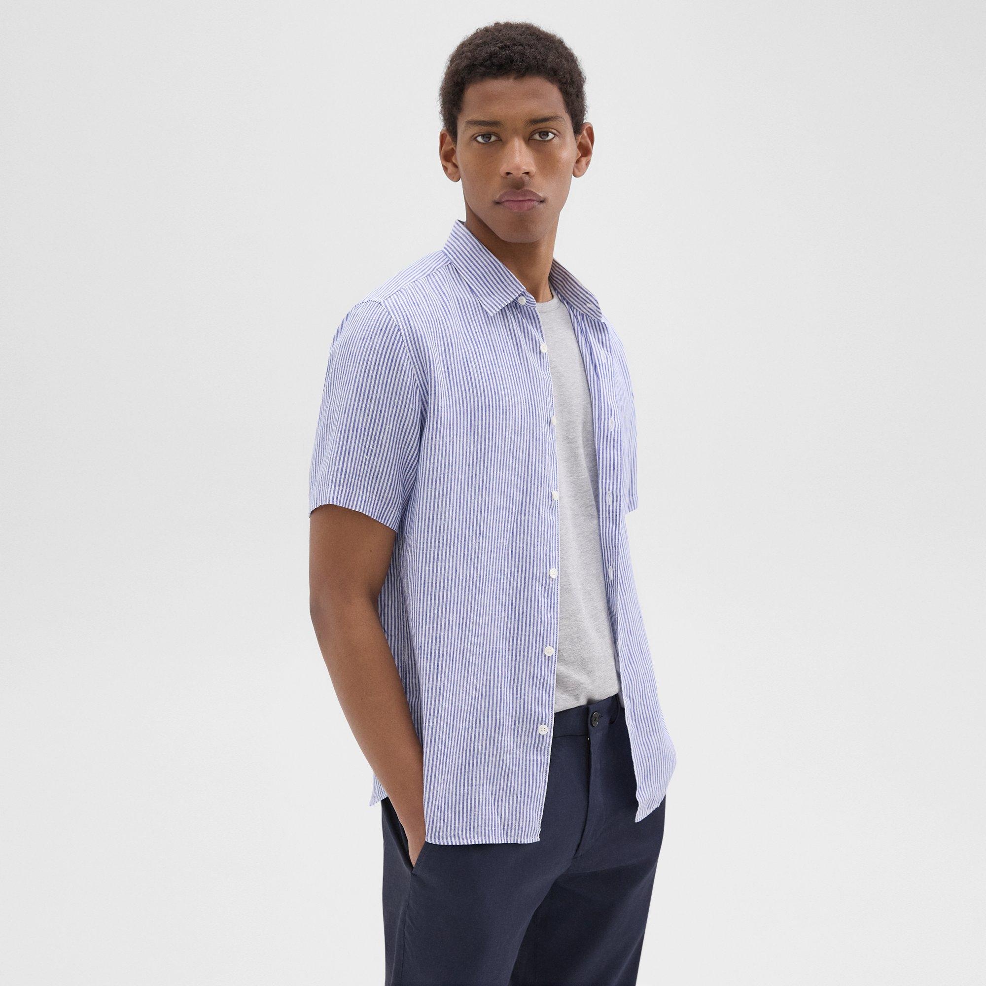 Irving Short-Sleeve Shirt in Relaxed Linen - 3