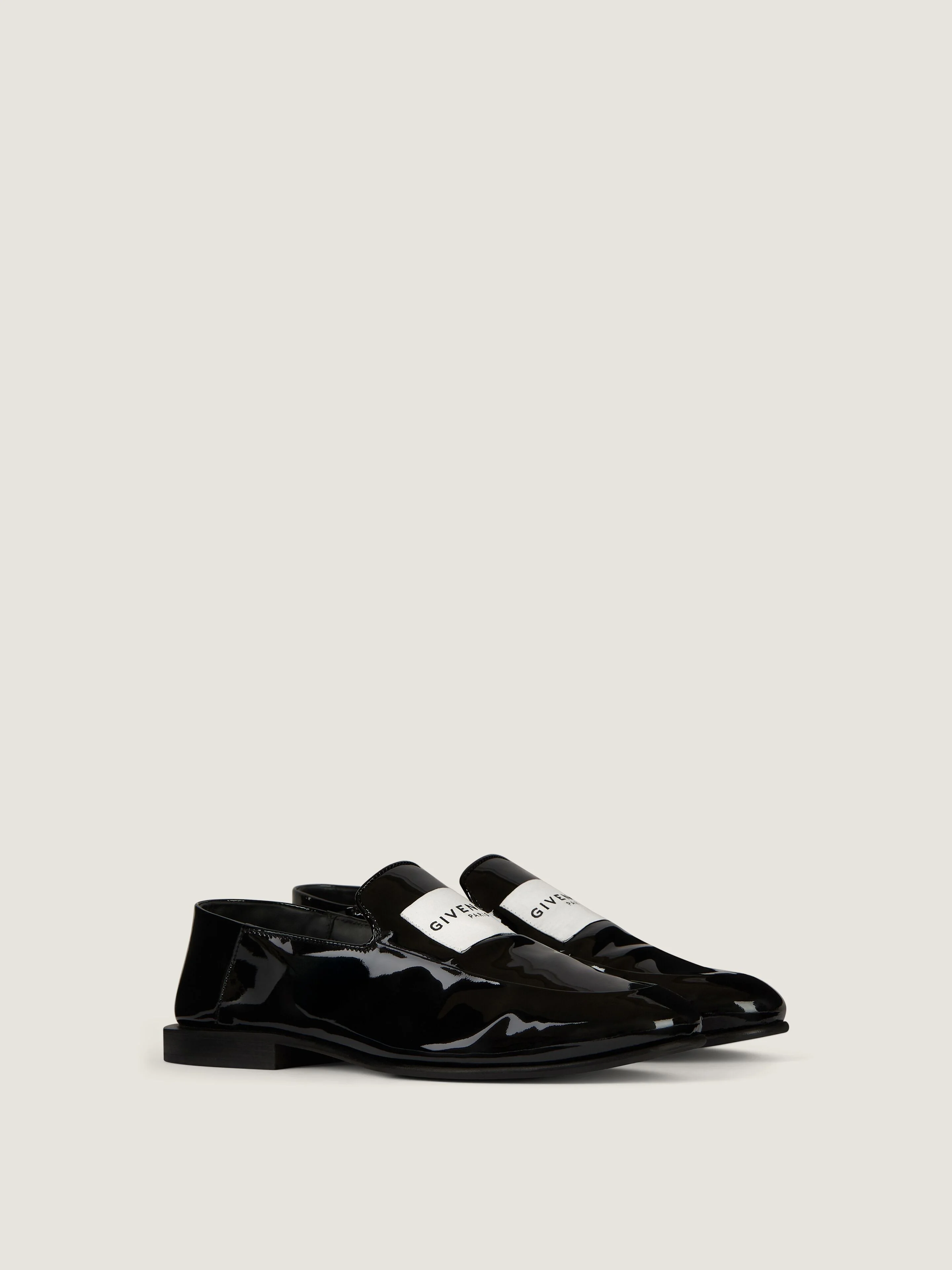LABEL LOAFERS IN PATENT LEATHER - 1