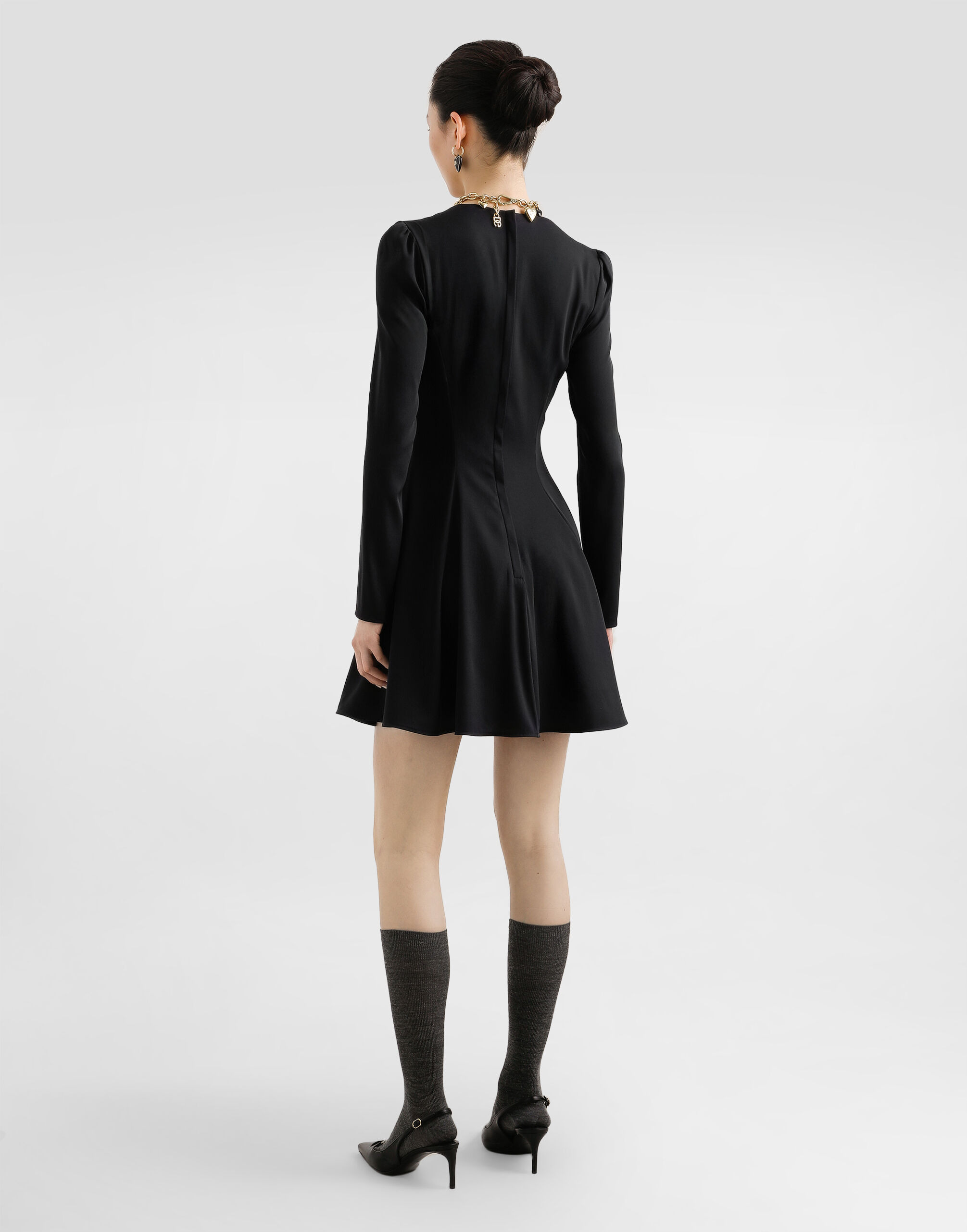 Godet line cady dress - 3