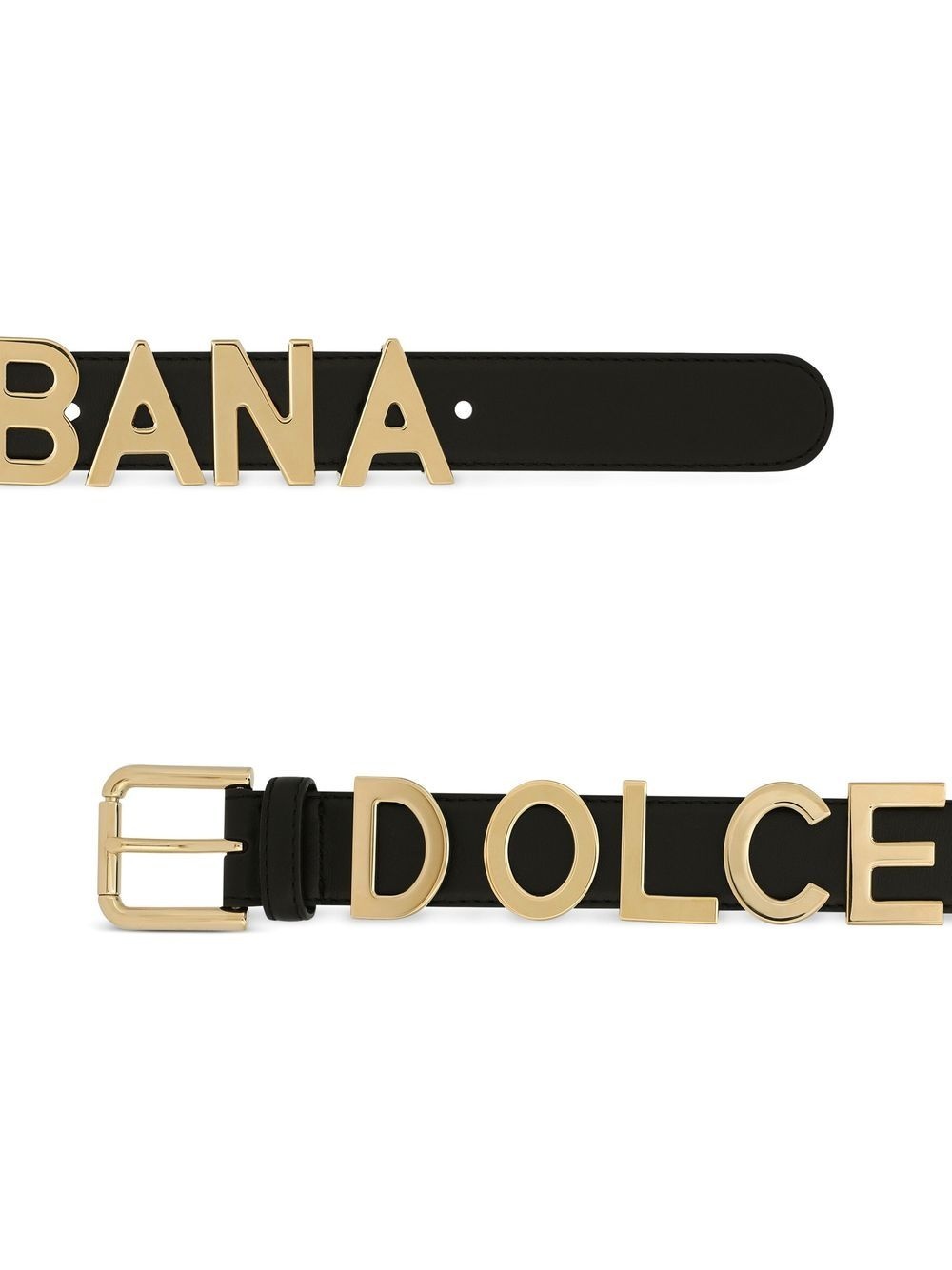 KIM DOLCE&GABBANA logo-plaque detail belt - 3