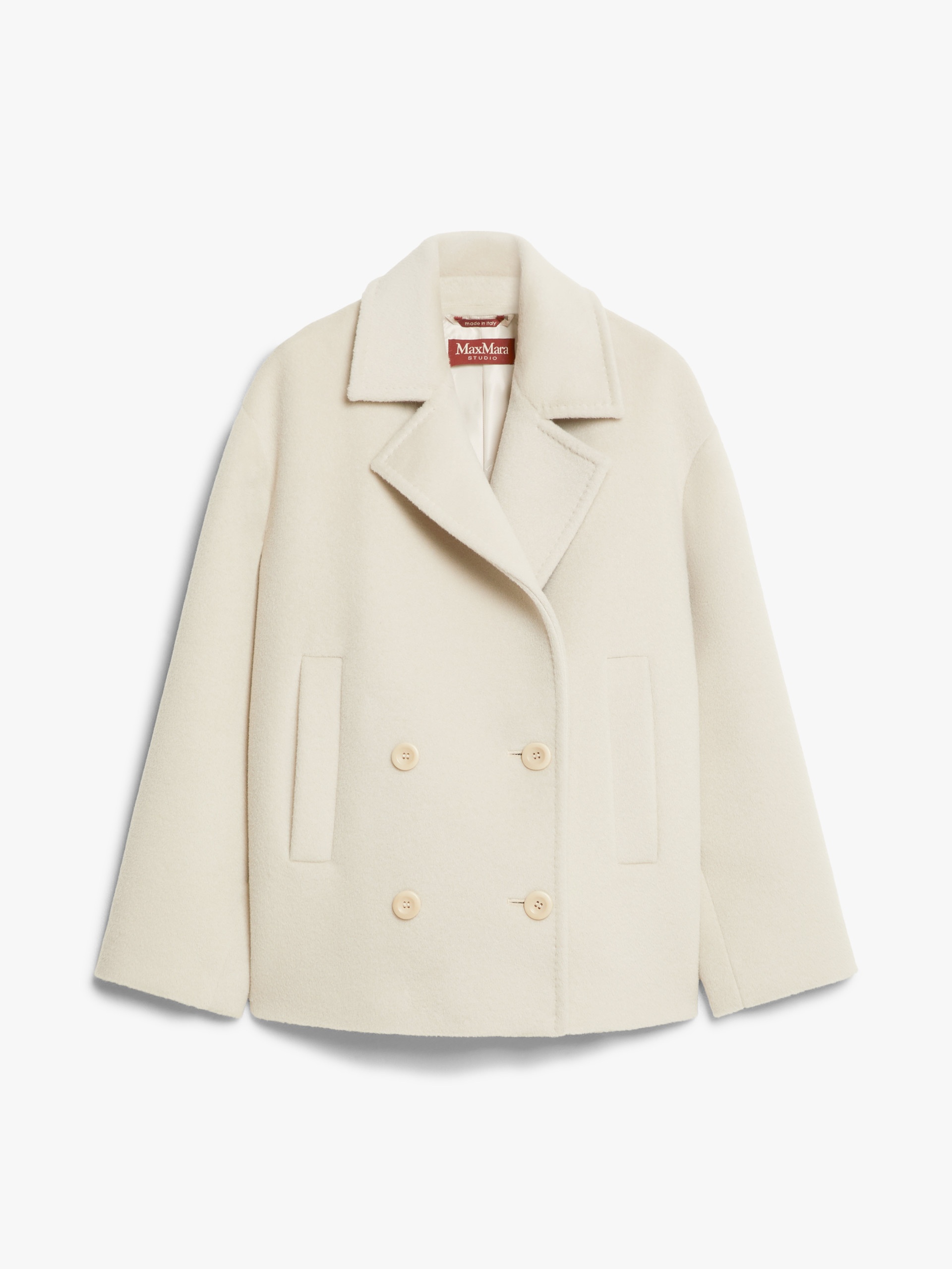 FILOVIA Wool and alpaca pea coat - 1