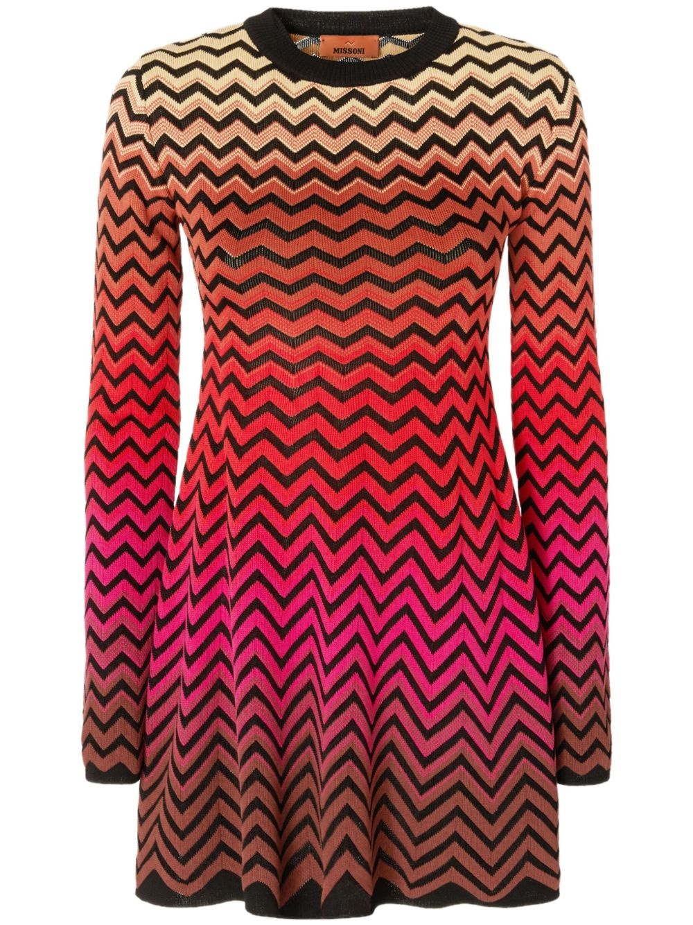 zigzag mini dress - 1