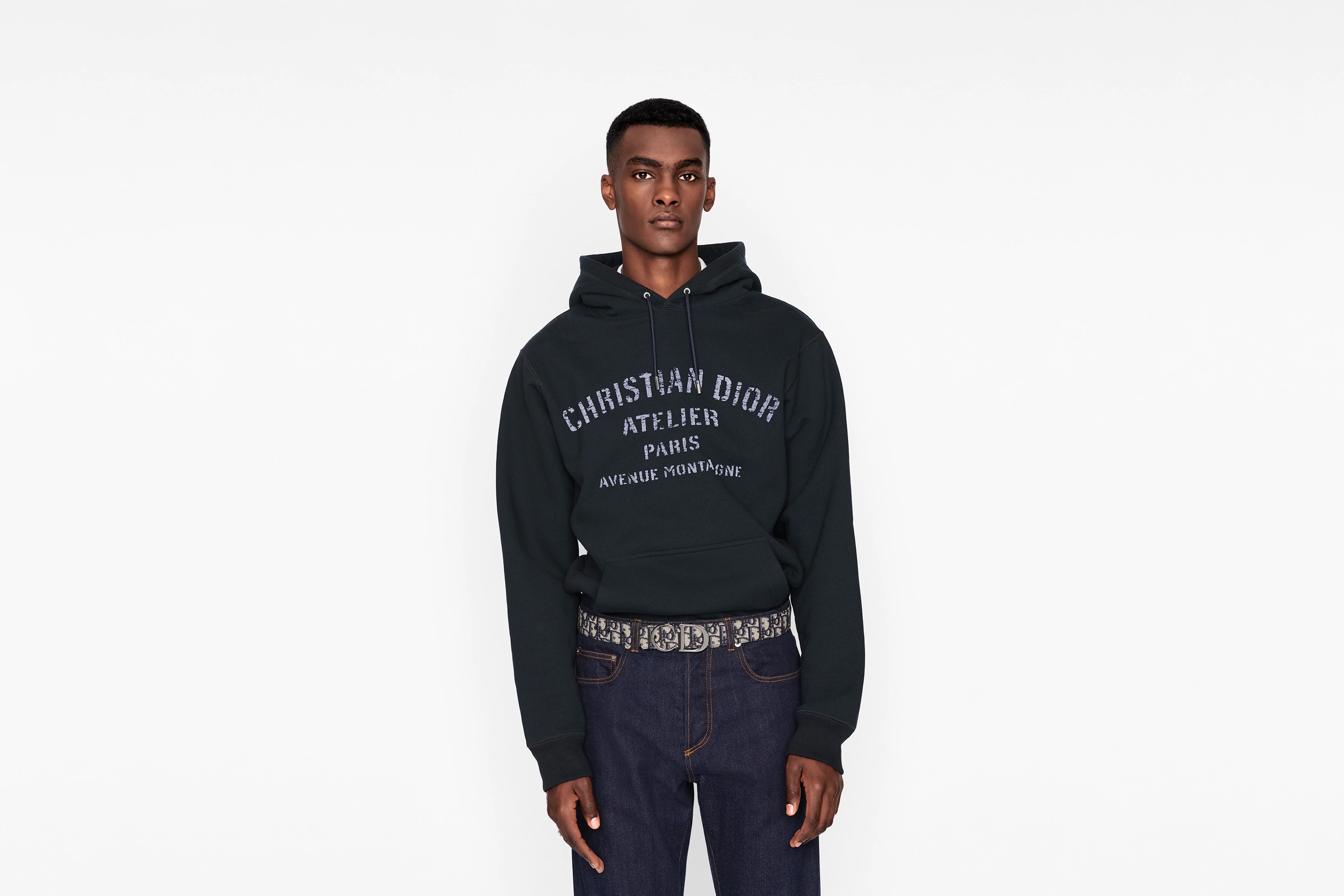 Oversized 'Christian Dior Atelier' Hooded Sweatshirt - 12