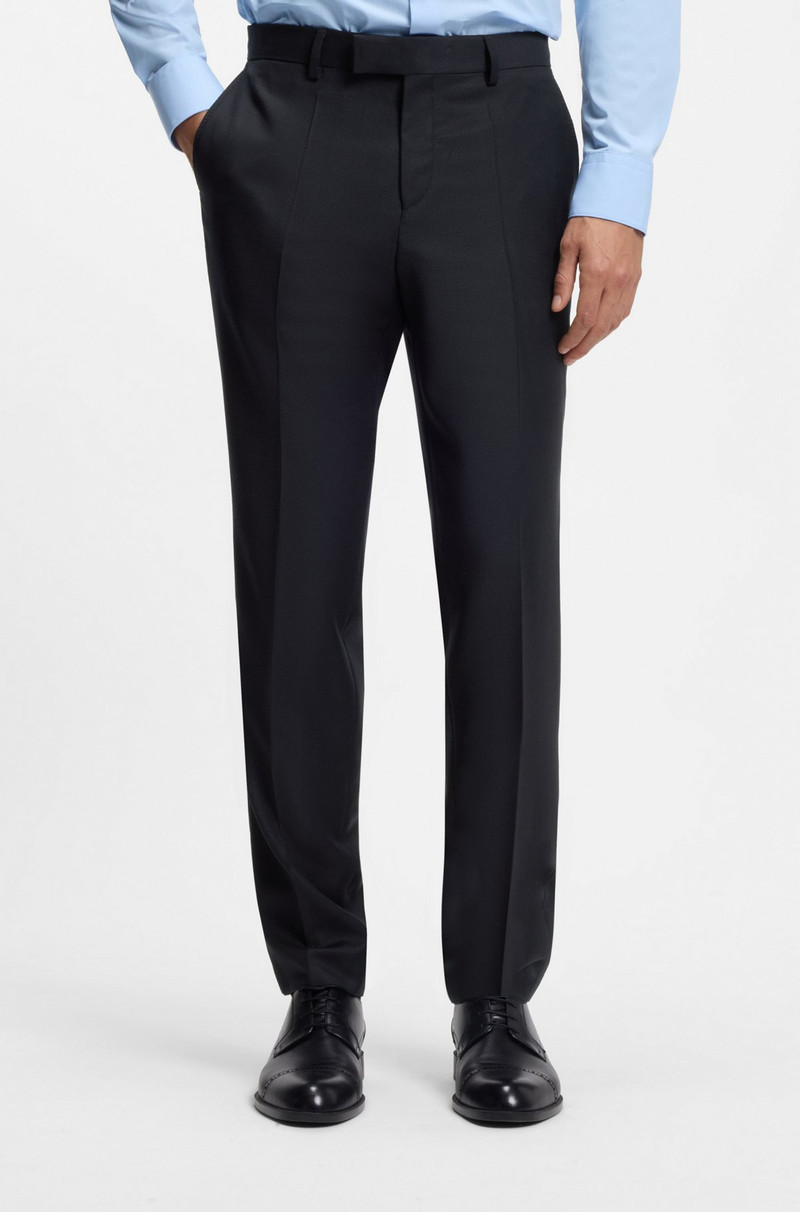 TWO-PIECE SLIM-FIT SUIT IN PATTERNED VIRGIN WOOL 6