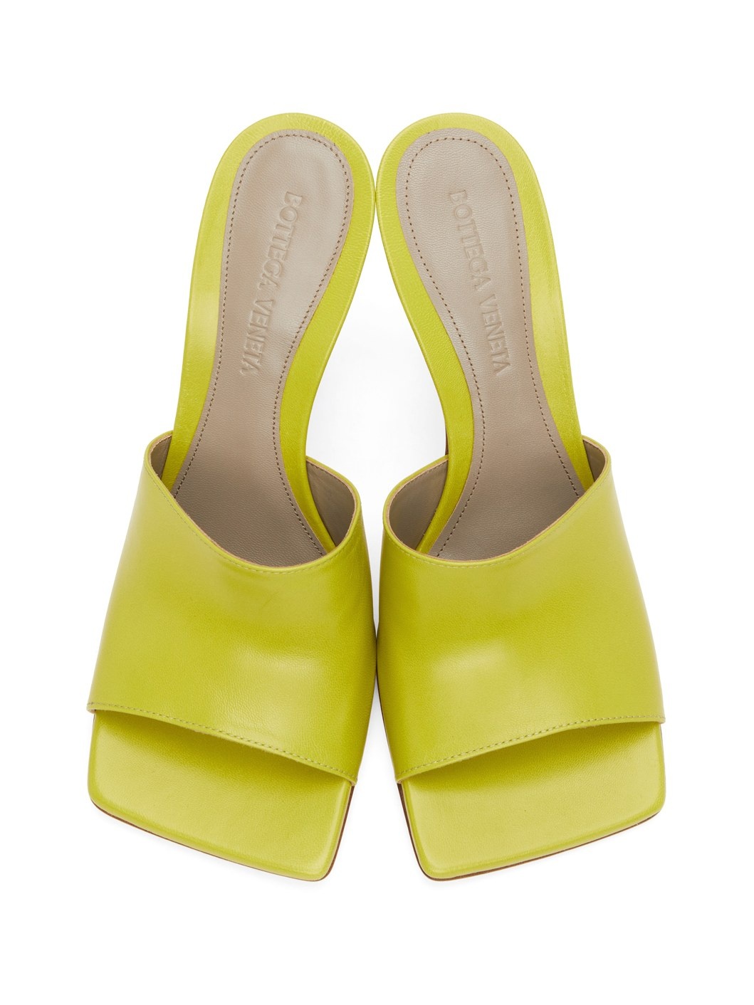 Green Stretch Heeled Sandals - 5