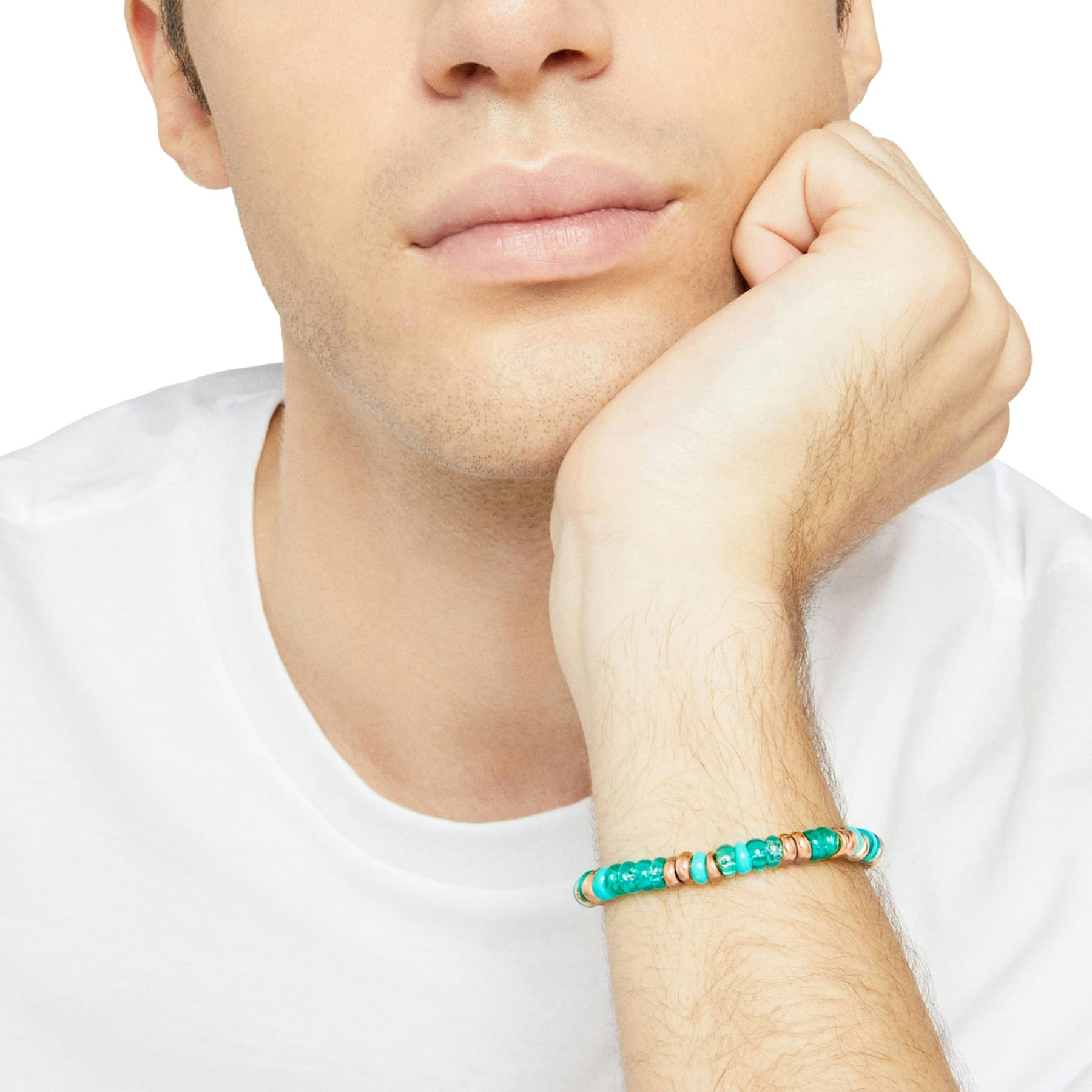 RONDELLE BRACELET IN GOLD-PLATED SILVER & RECYCLED PLASTIC - 2