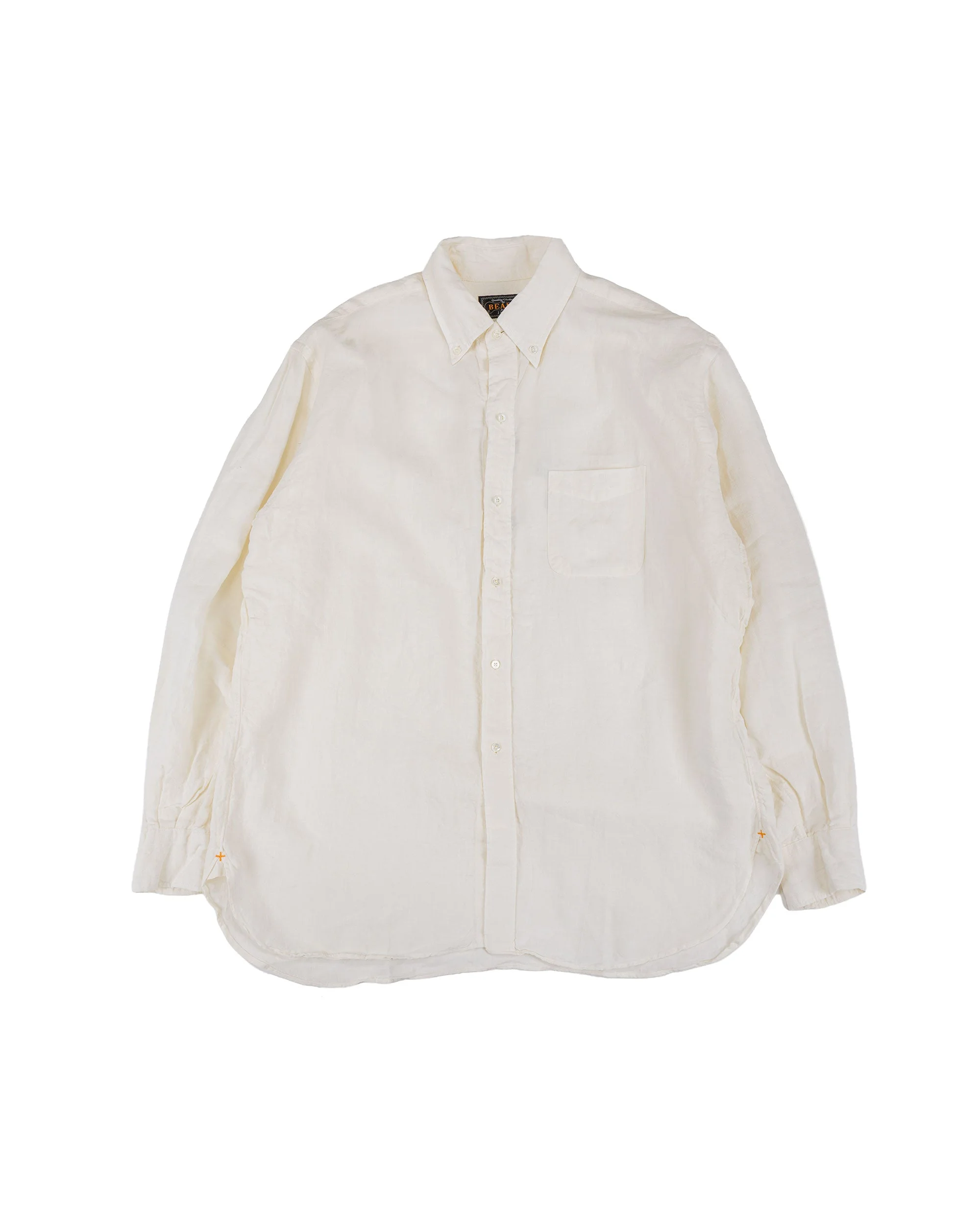 B.D. Classic Fit Linen Chambray White - 1