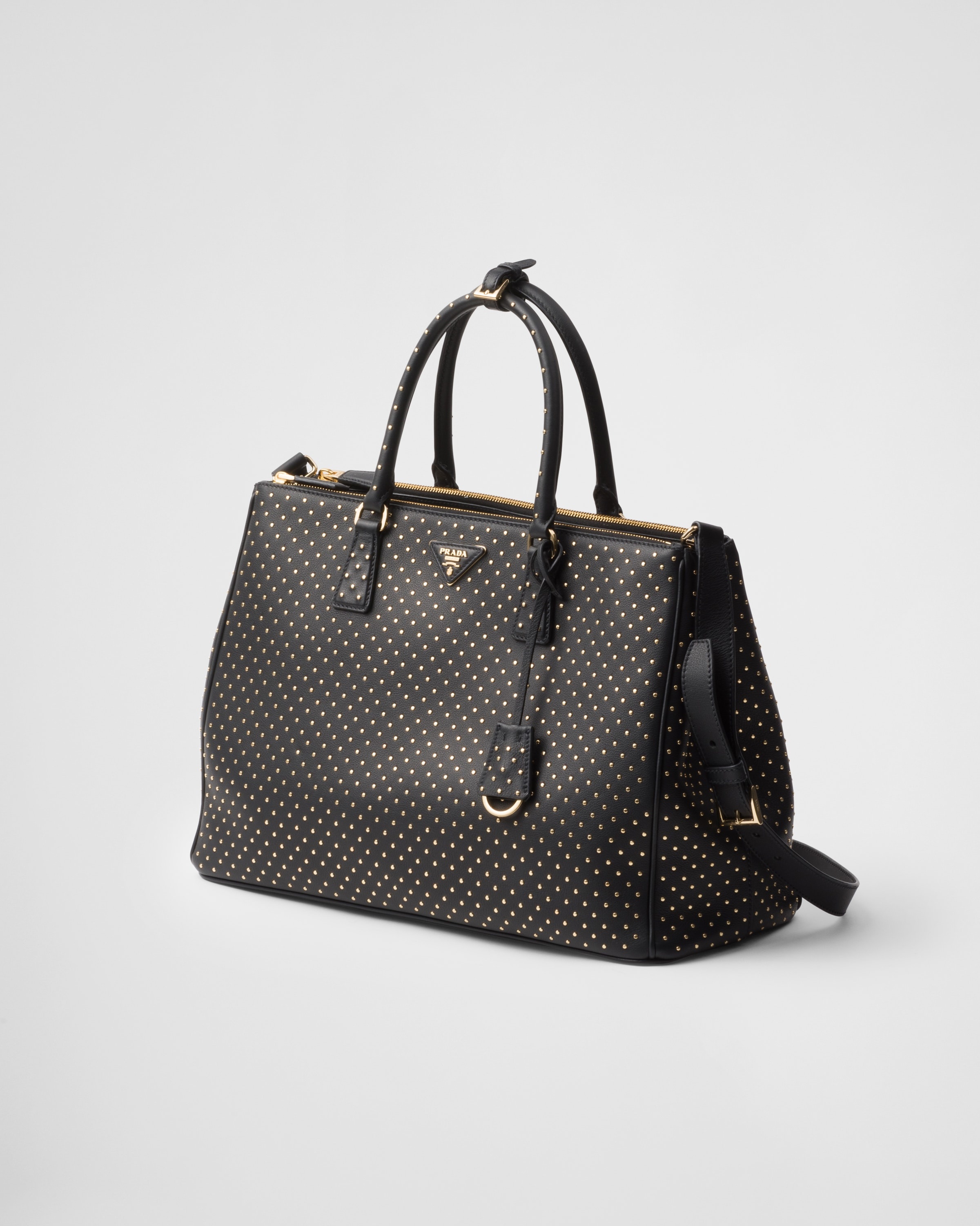 Extra-large Prada Galleria studded leather bag - 3