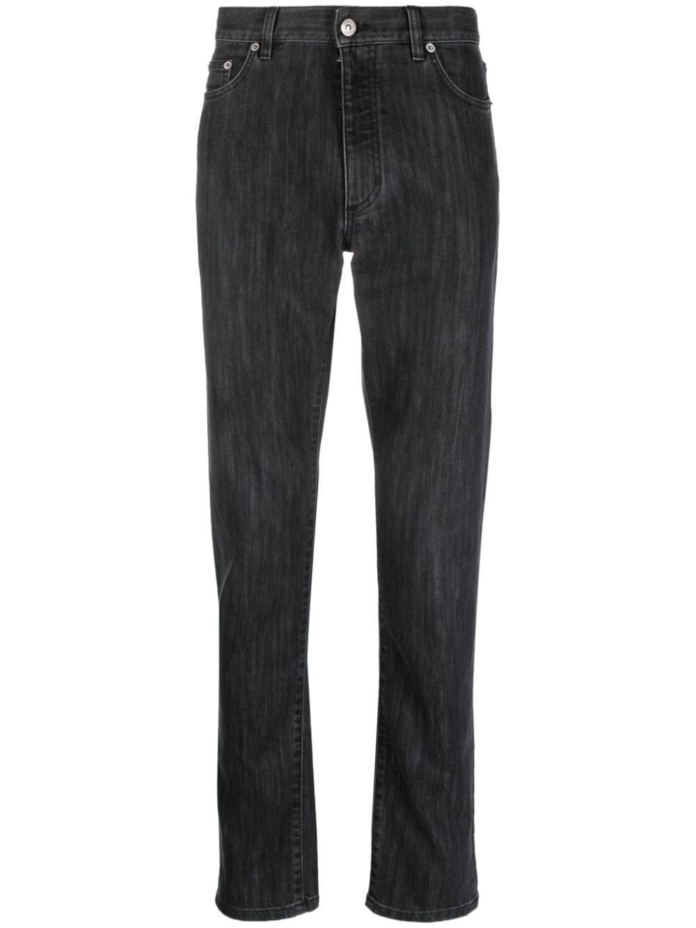 slim-fit cotton-blend jeans - 1
