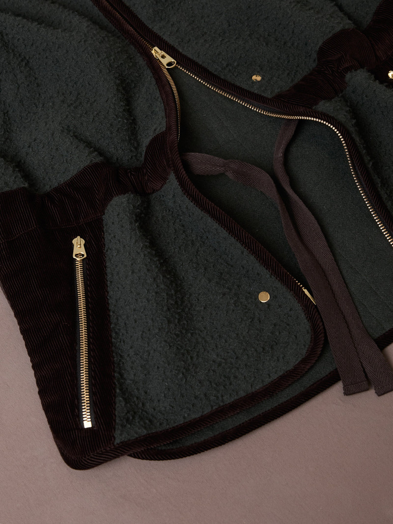 Green Casentino Fleece Gilet 5