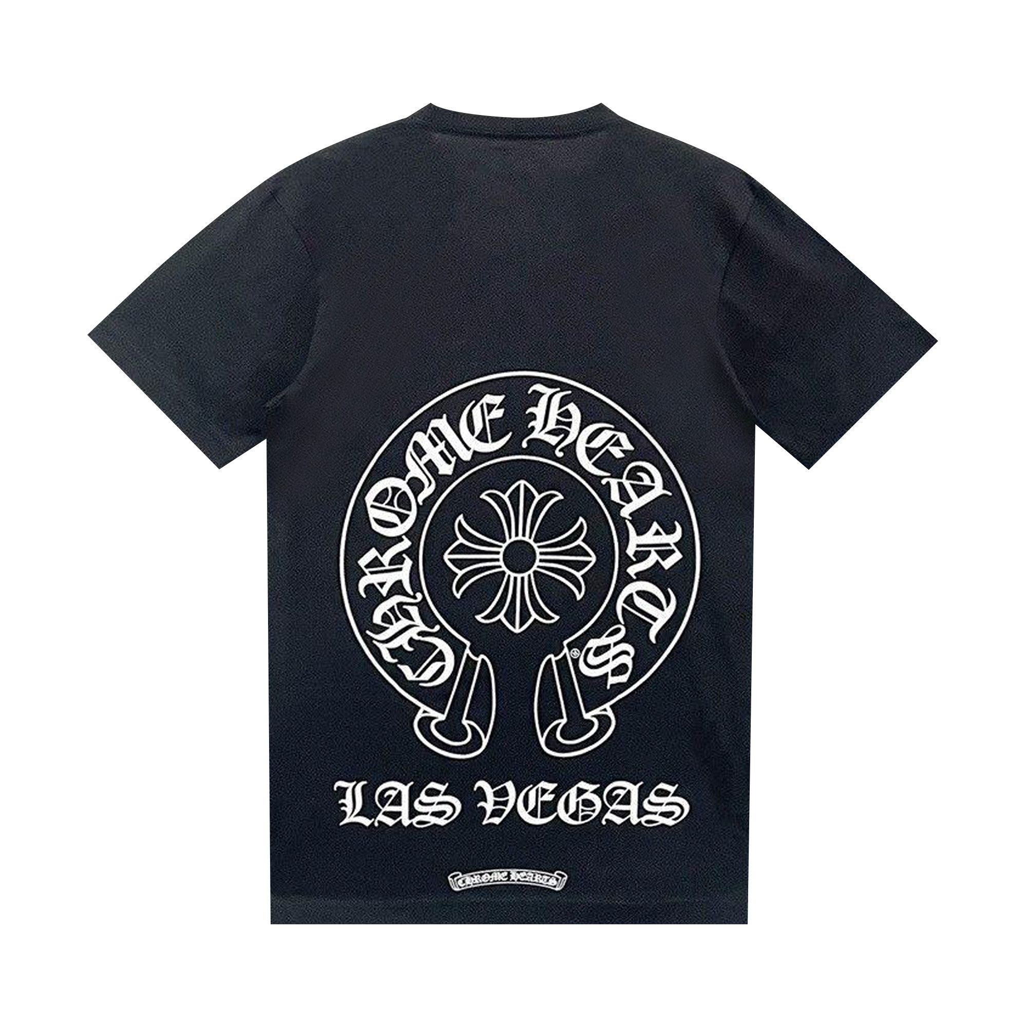 Chrome Hearts Las Vegas Exclusive Horseshoe Logo Pocket T-Shirt 'Black' - 2