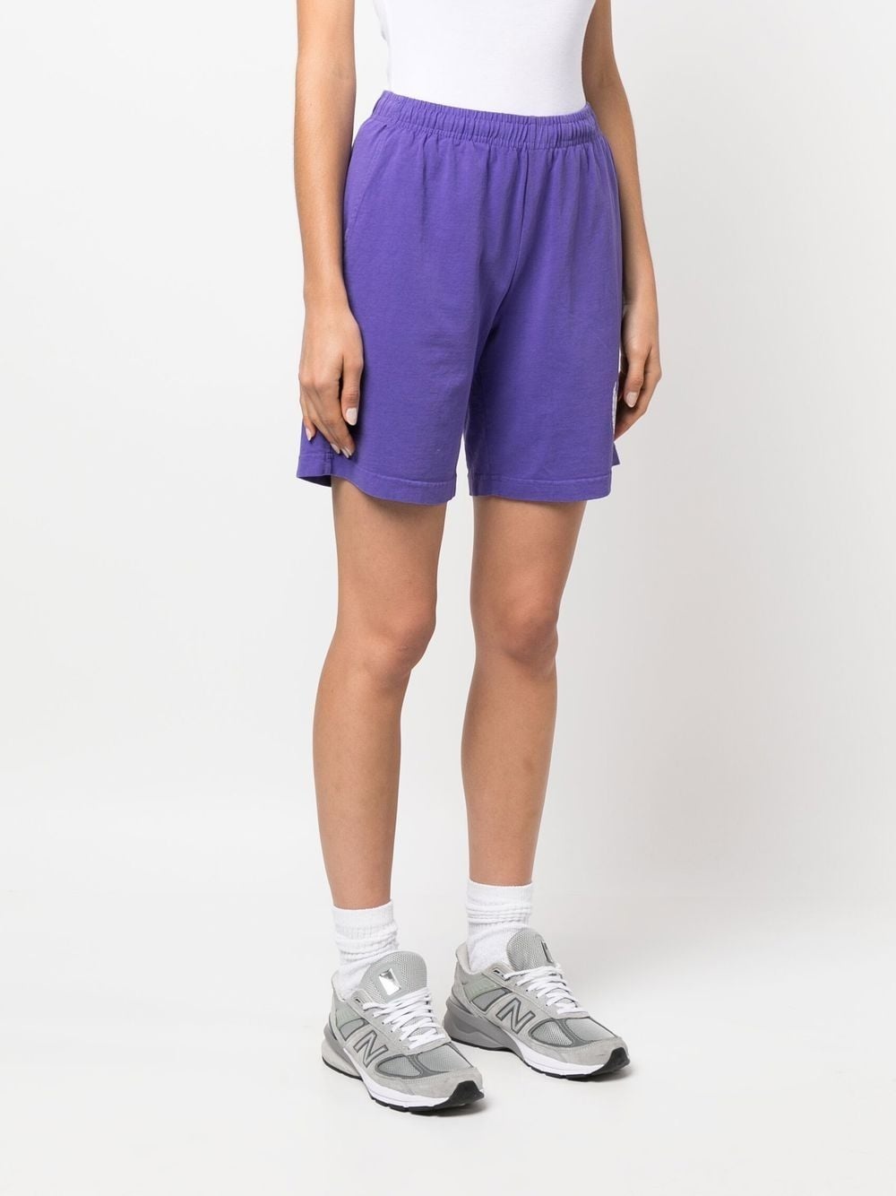 logo-print shorts - 3