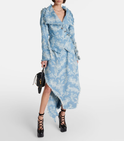 Vivienne Westwood Metro jacquard cotton midi skirt outlook