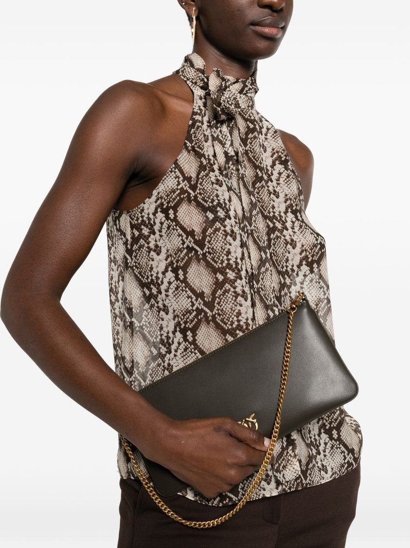 PINKO Horizontal Flat chain clutch bag outlook