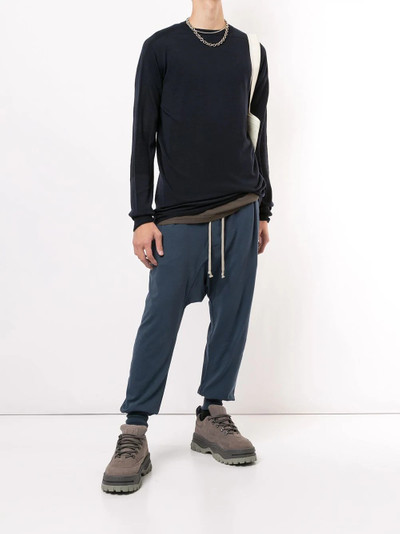 Rick Owens DRKSHDW fitted-hem track pants outlook