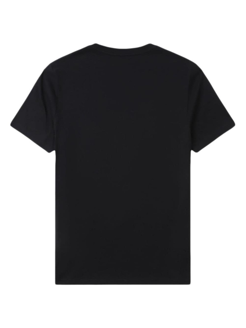 logo-embroidered cotton T-shirt 6