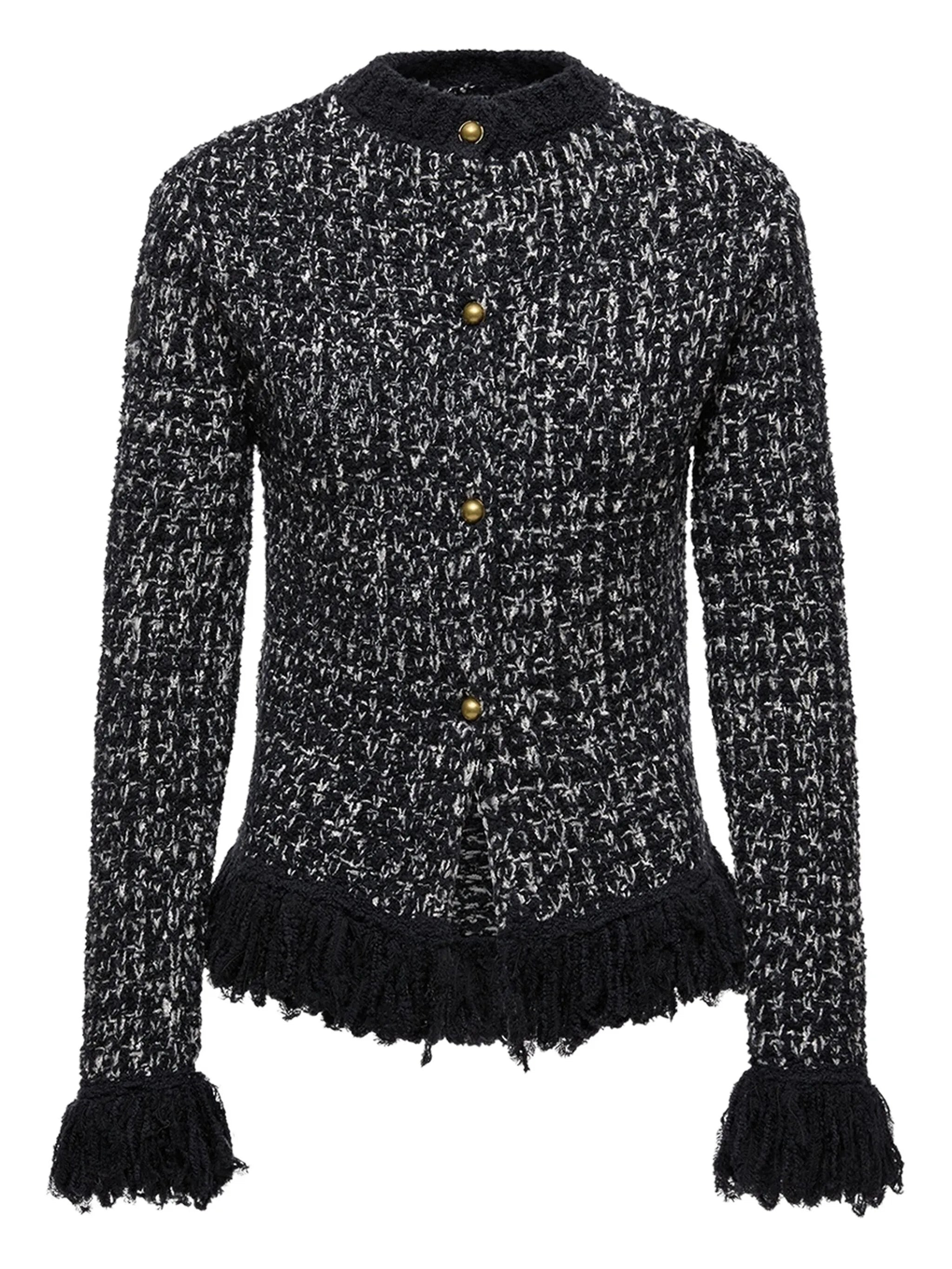 Moncler Fringed Button Cardigan - 1