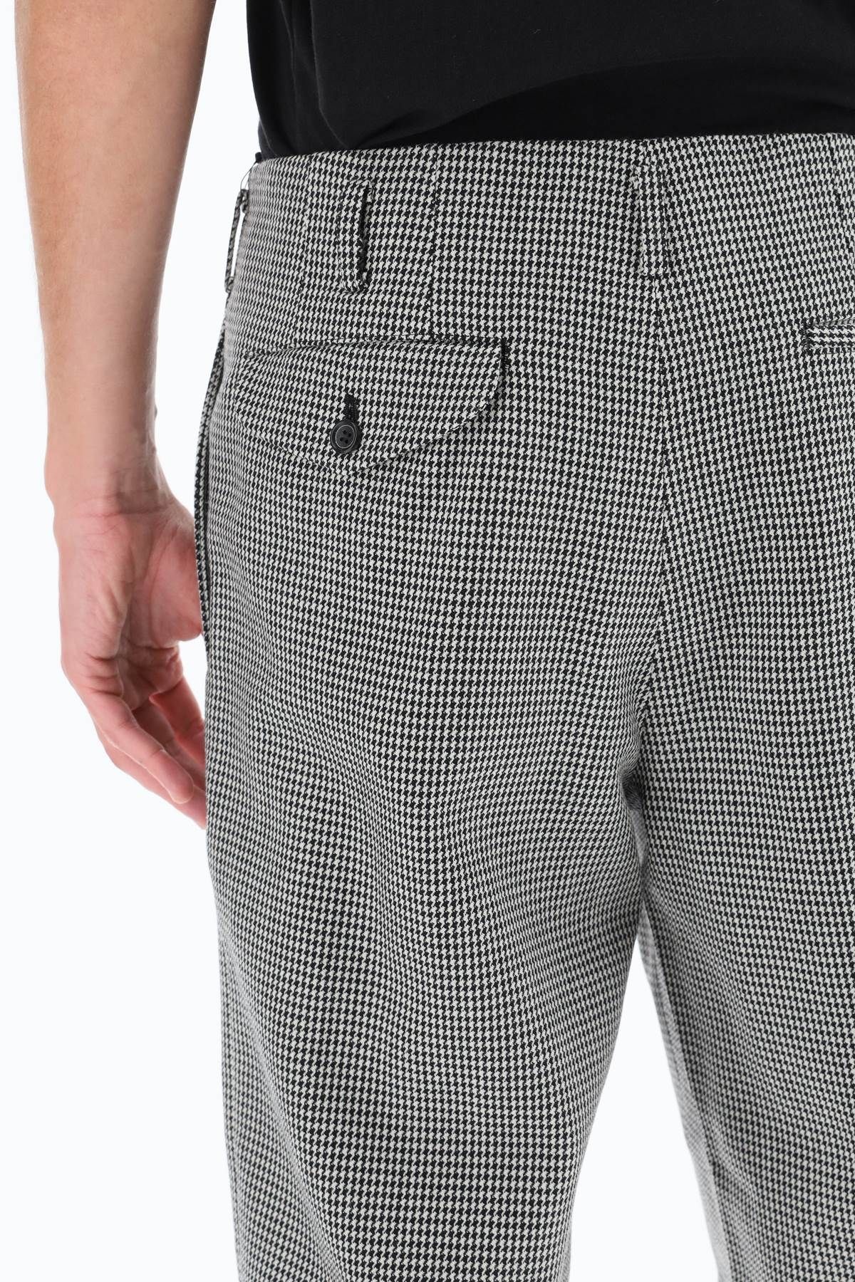 HOUNDSTOOTH WOOL SHORTS - 5