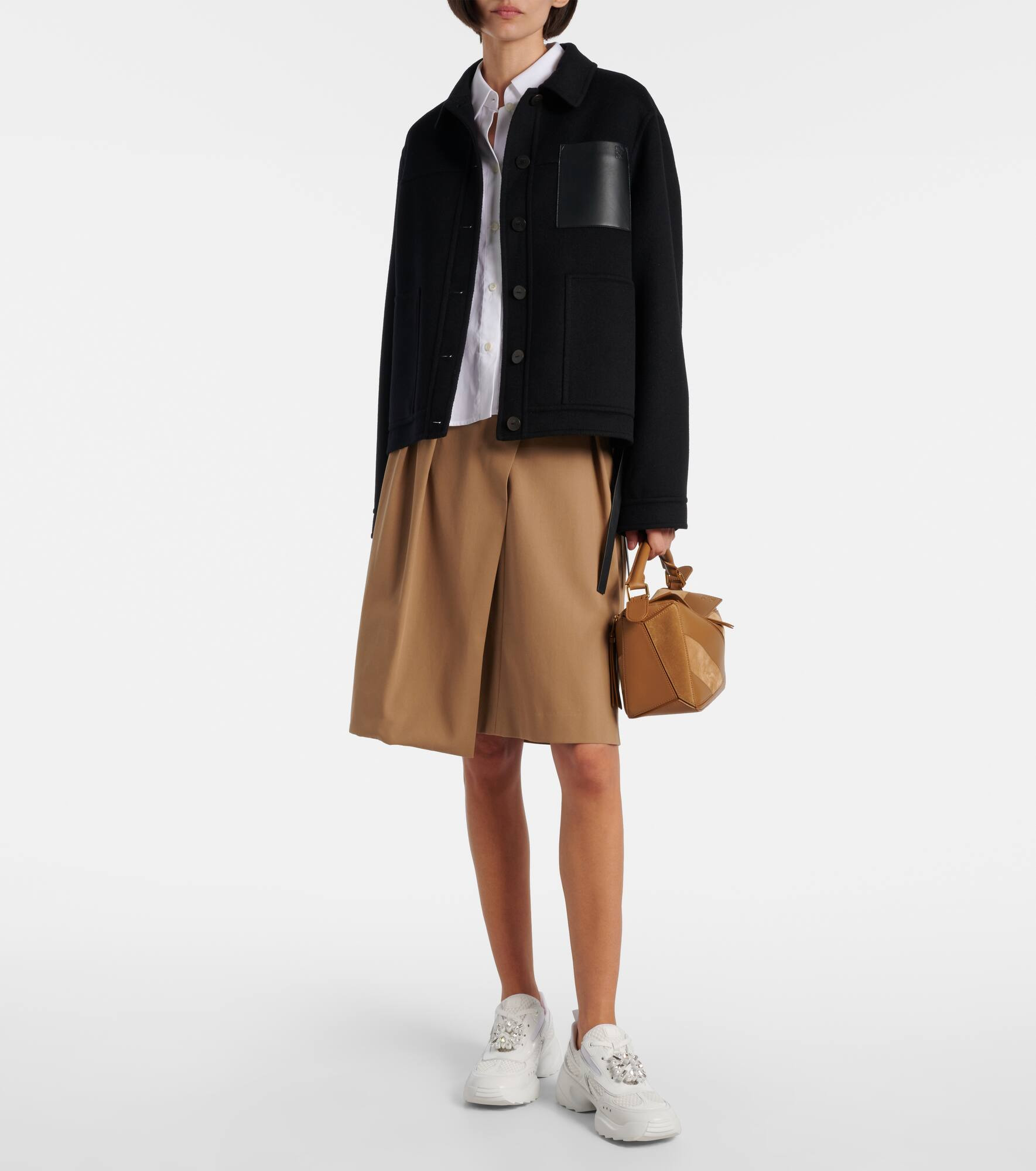 Viv' On The Run leather-trimmed sneakers - 3