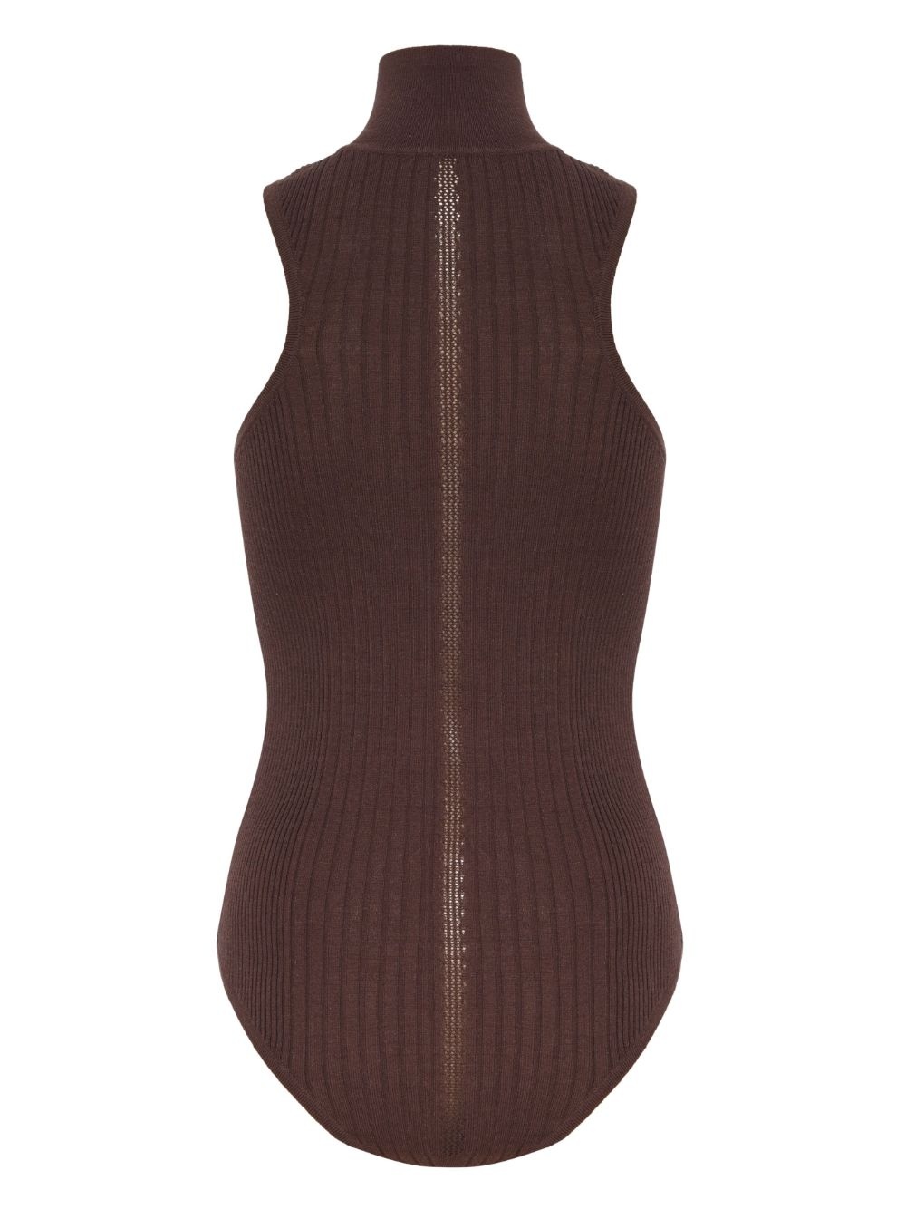 high-neck knitted bodysuit - 4