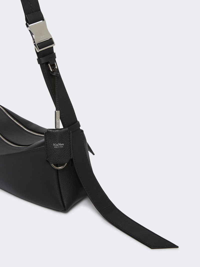 SKIPPERS Small leather shoulder bag - BLACK 3