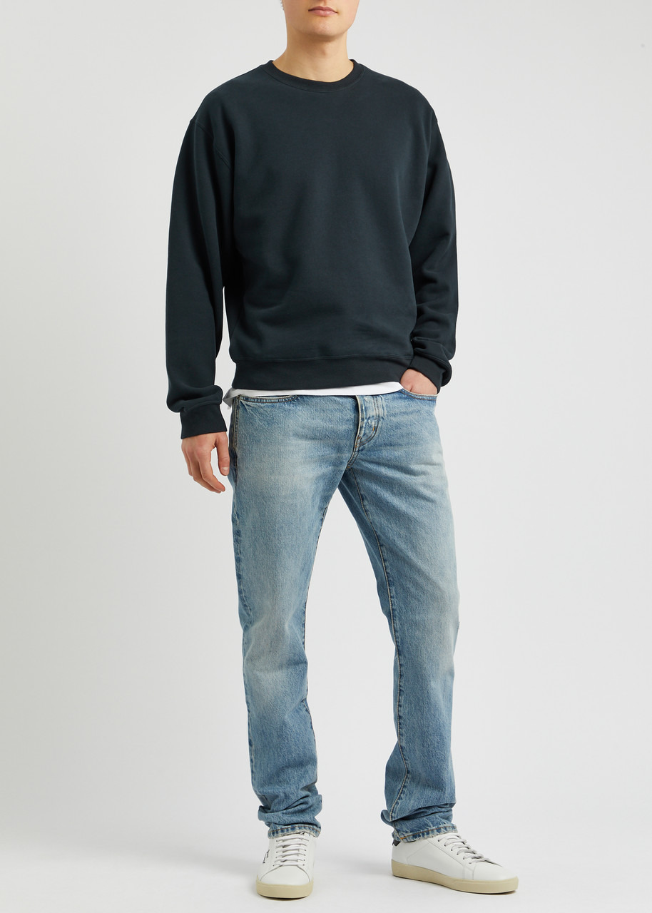 Logo-embroidered cotton sweatshirt - 4