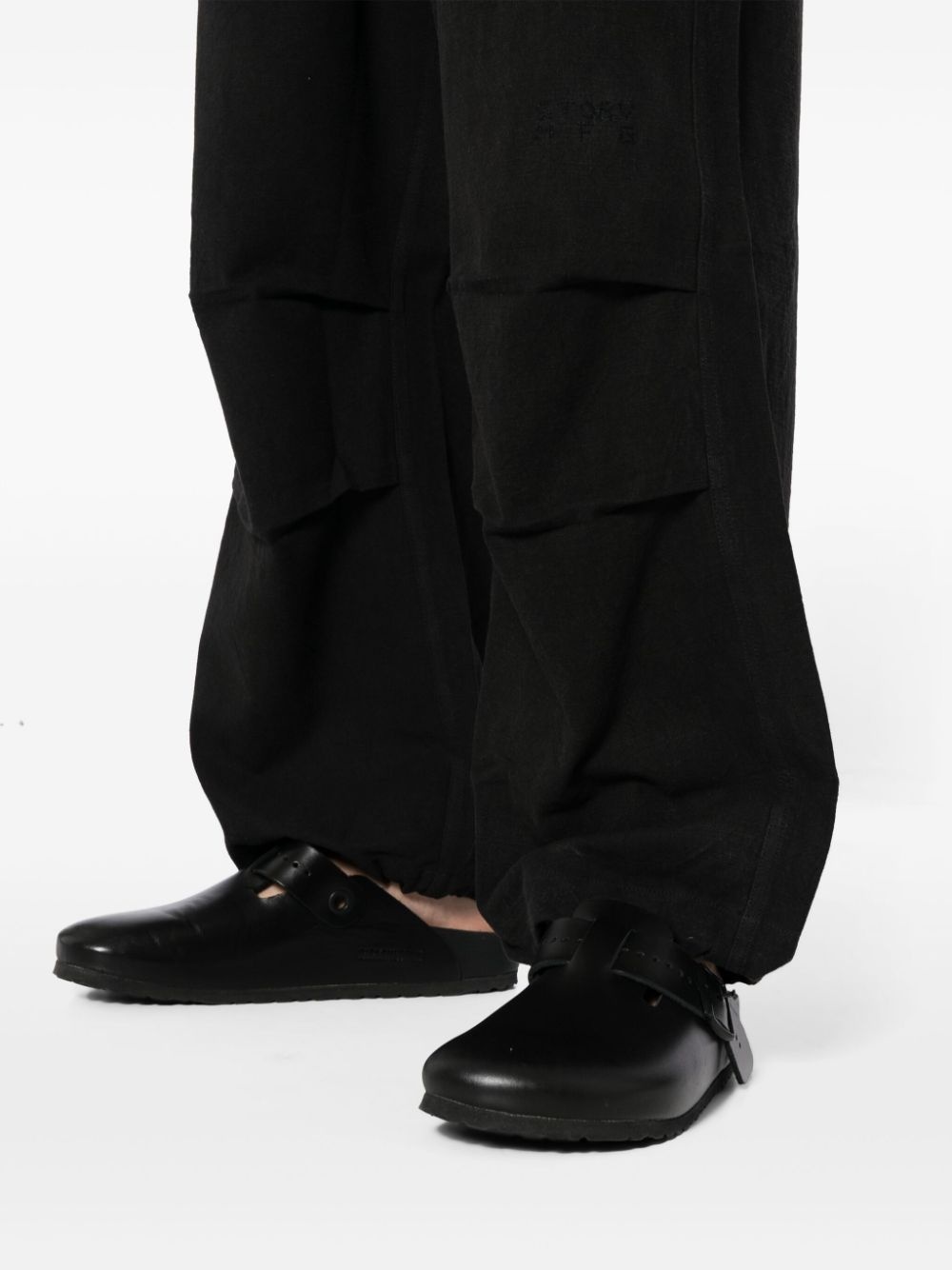 organic cotton straight trousers - 5