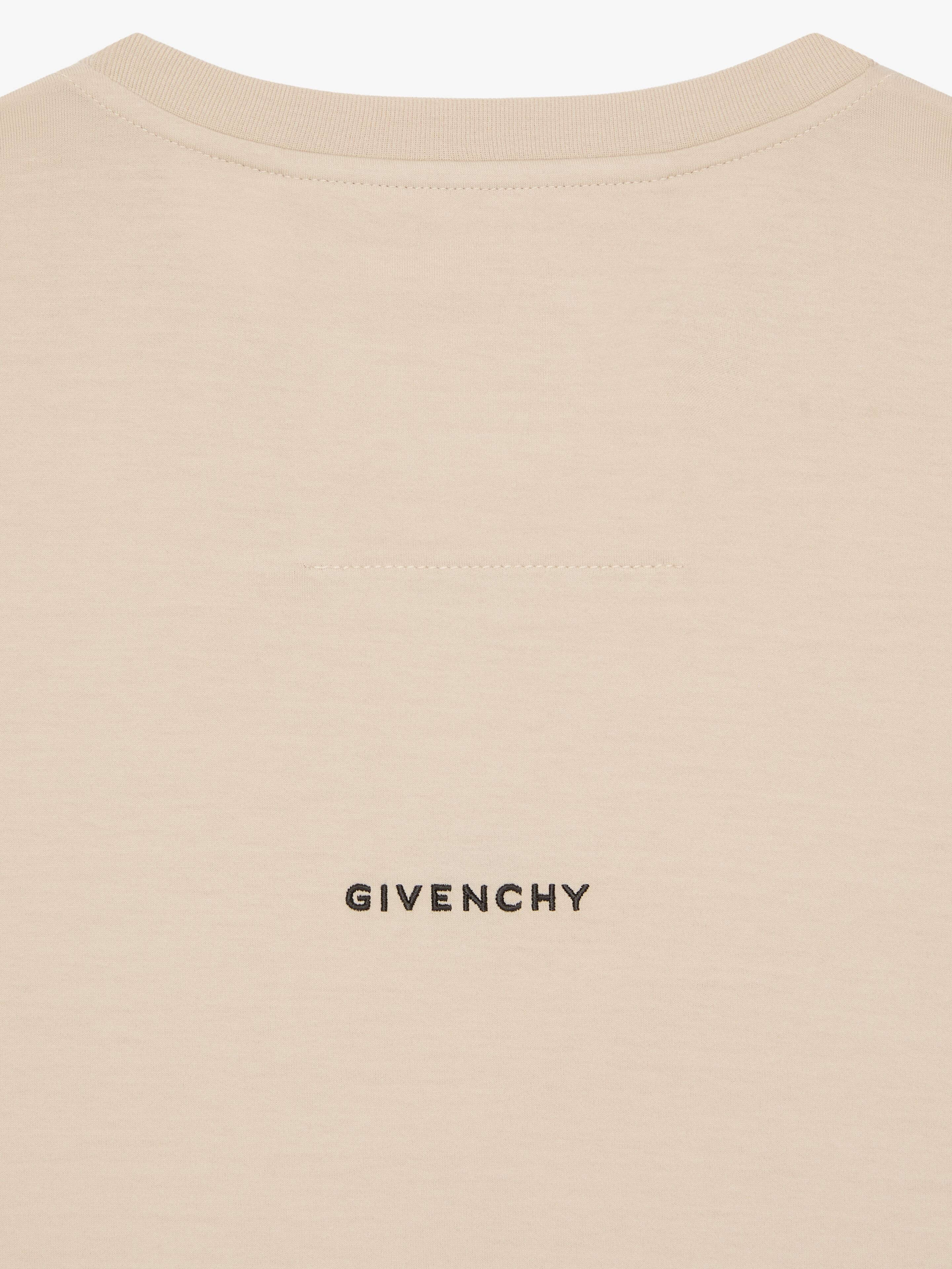 SLIM FIT T-SHIRT IN COTTON WITH 4G EMBROIDERY - 4