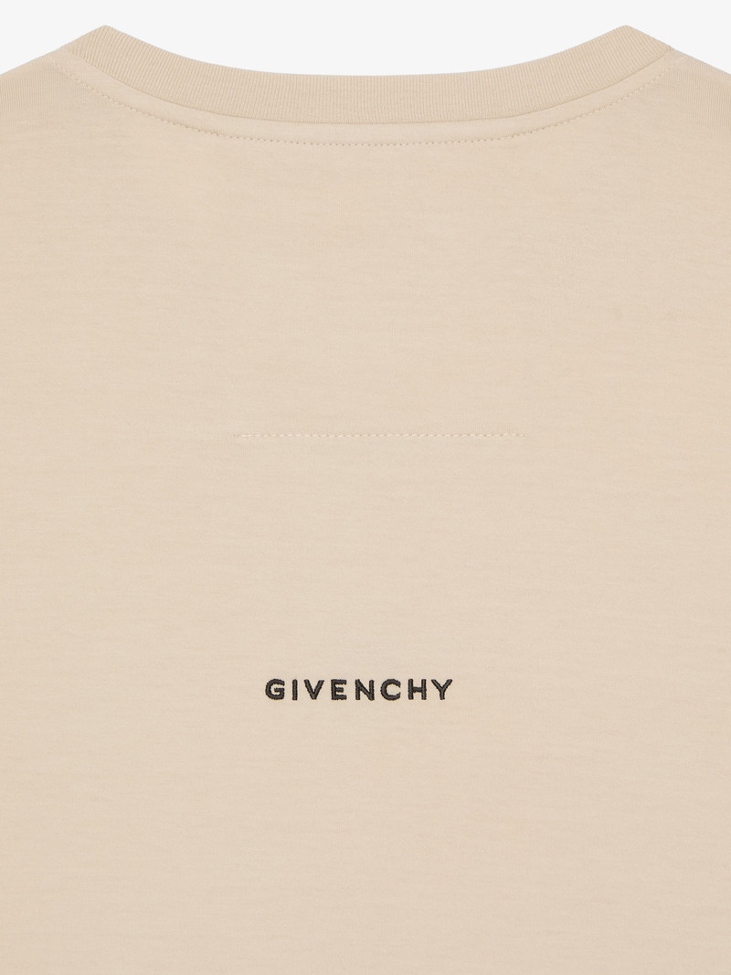 SLIM FIT T-SHIRT IN COTTON WITH 4G EMBROIDERY 4