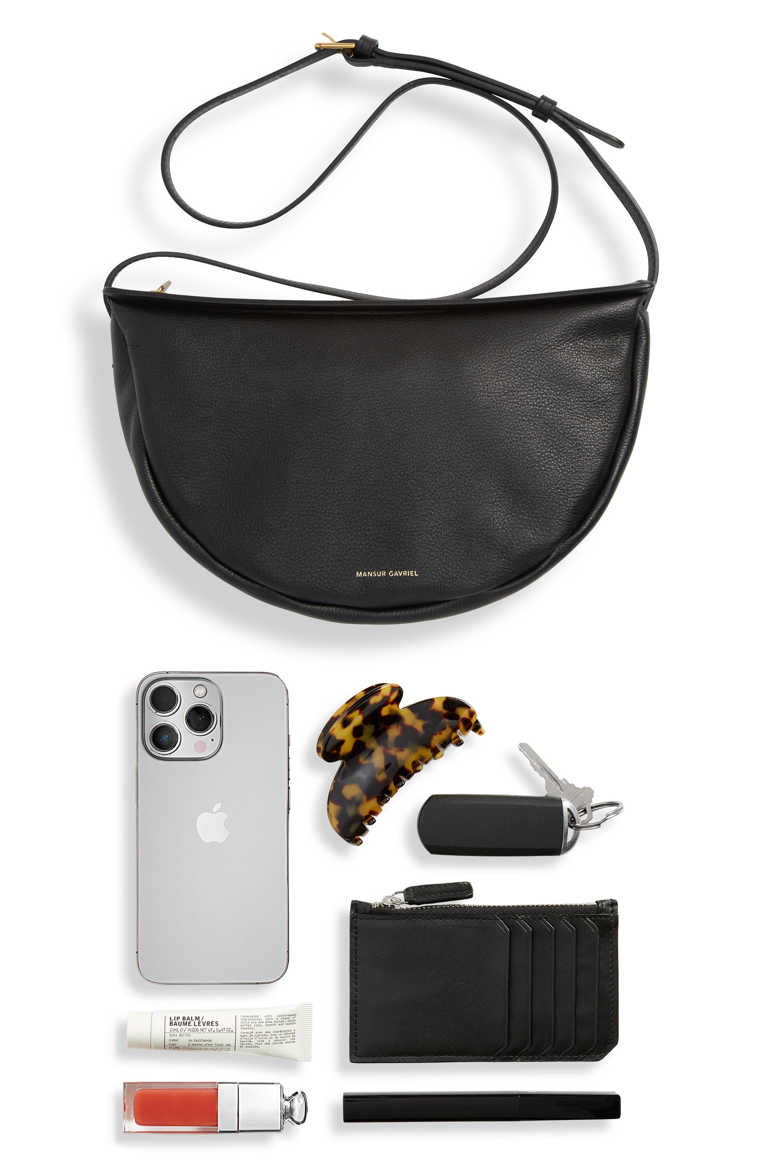 Moon Calfskin Leather Crossbody Bag - 8
