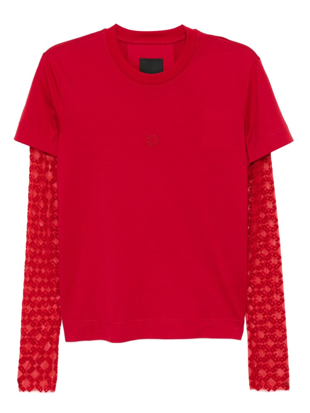 logo-embroidered T-shirt - 1