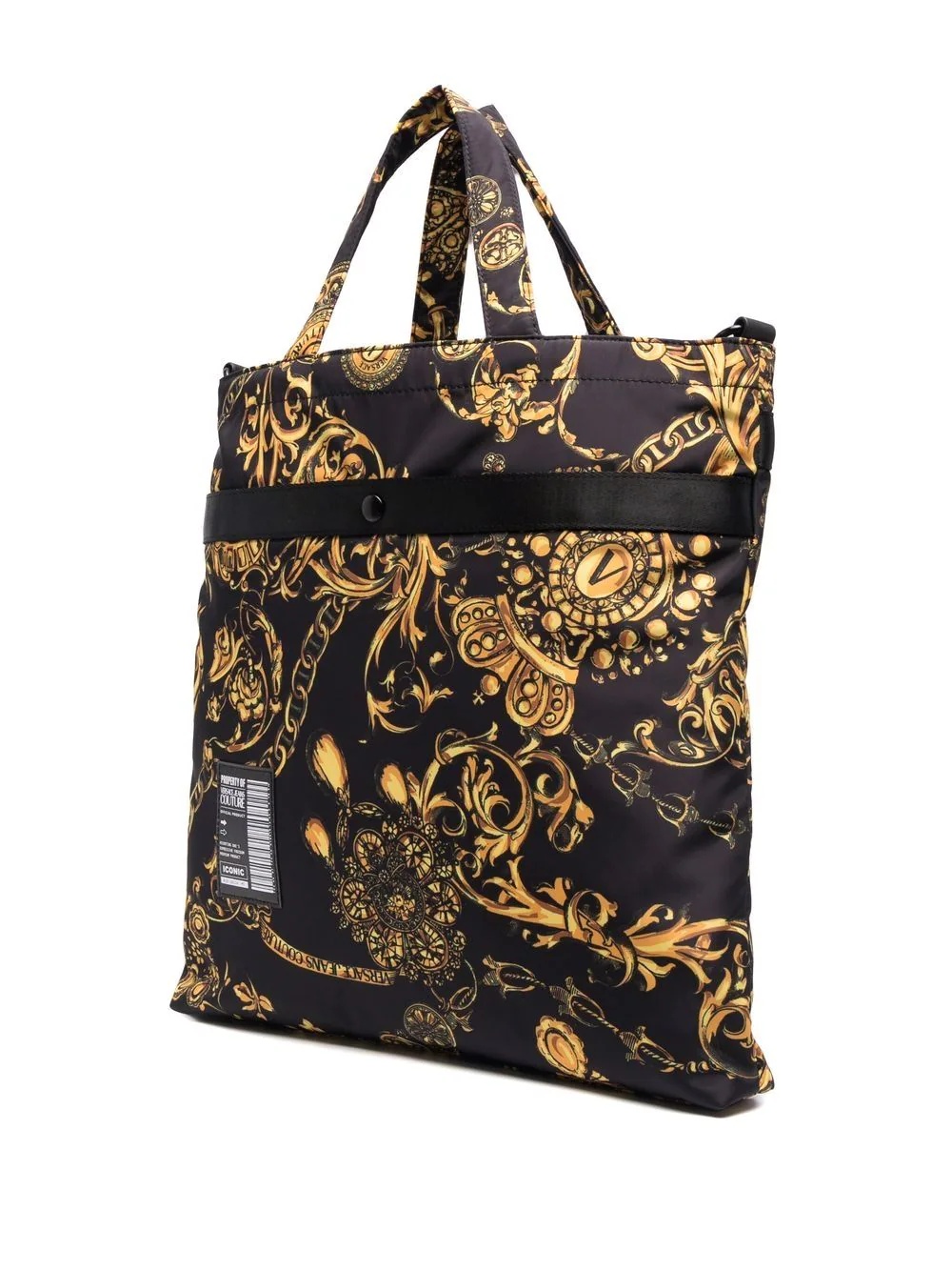 barocco-print tote bag - 3