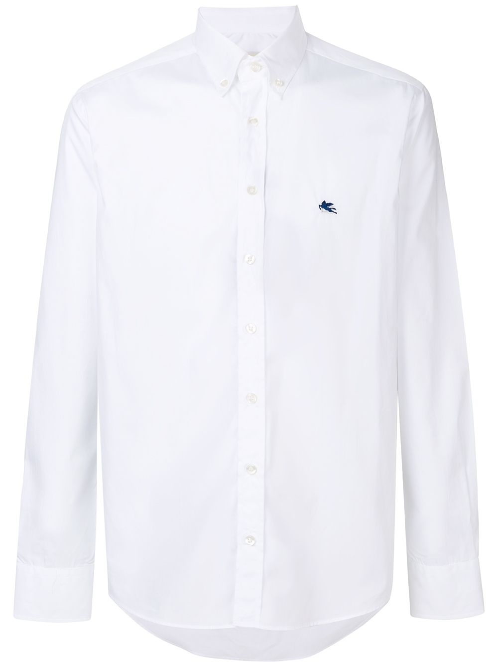 embroidered logo shirt - 1