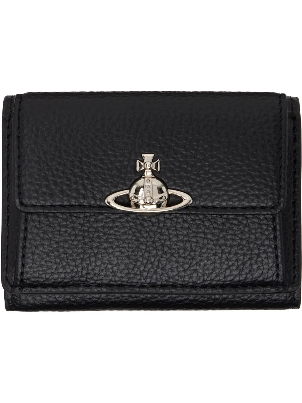 Black Small Flap Purse Wallet - 1