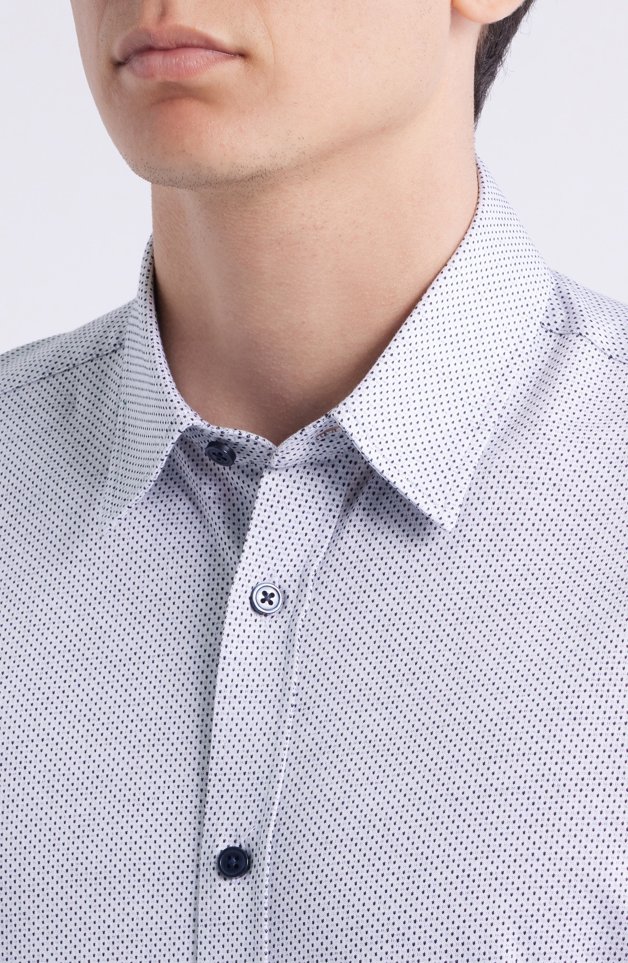 BOSS Roan Kent Slim Fit Button-Up Shirt in White at Nordstrom - 2