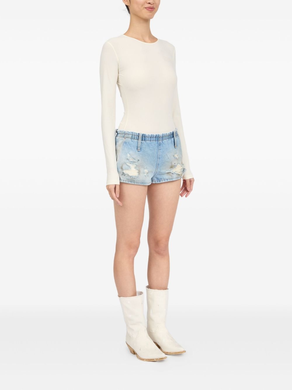 denim shorts - 3