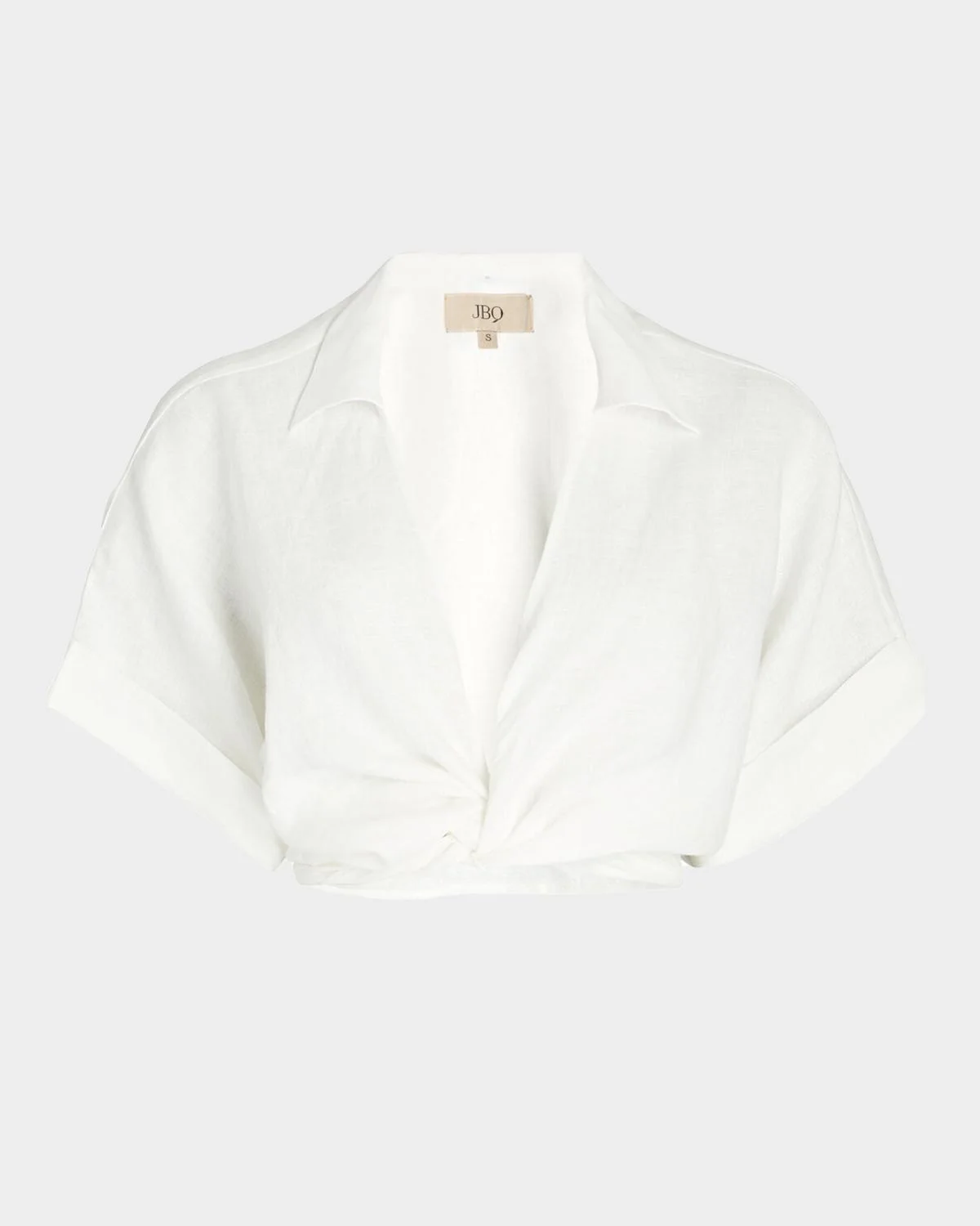 Chiara Linen-Blend Wrap Top - 1