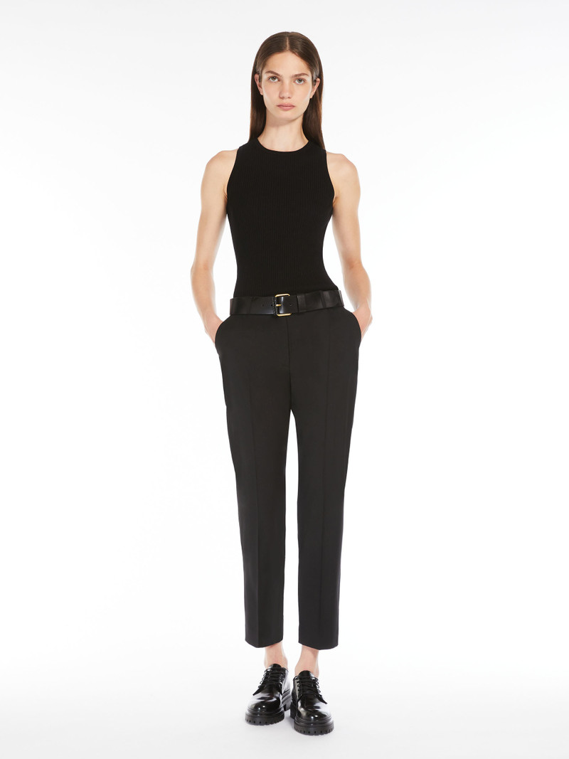 WEEKEND Max Mara OLIMPO Rib-knit viscose top outlook