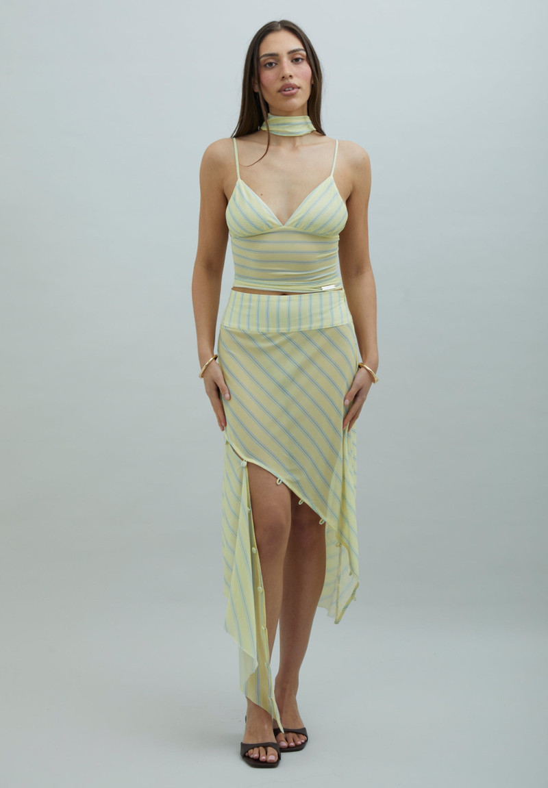 House of Sunny STRIPED MESH CAMI TOP outlook