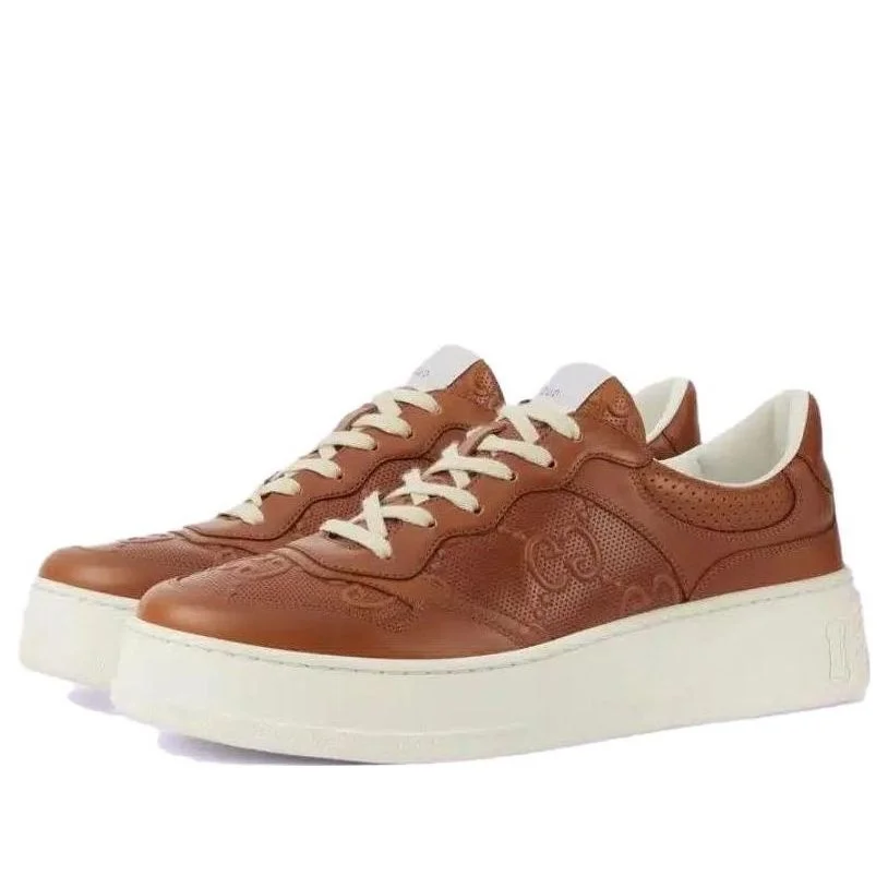 (WMNS) Gucci Chunky B GG Sneakers 'Brown' 726544-AABBV-2742 - 1