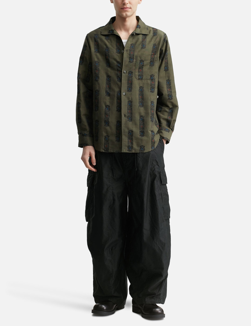 NEEDLES PIN-TUCK COLLAR SHIRT - ABSTRACT JACQUARD outlook
