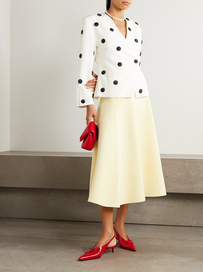 JACQUEMUS Triangle Paneled Crepe Midi Skirt outlook