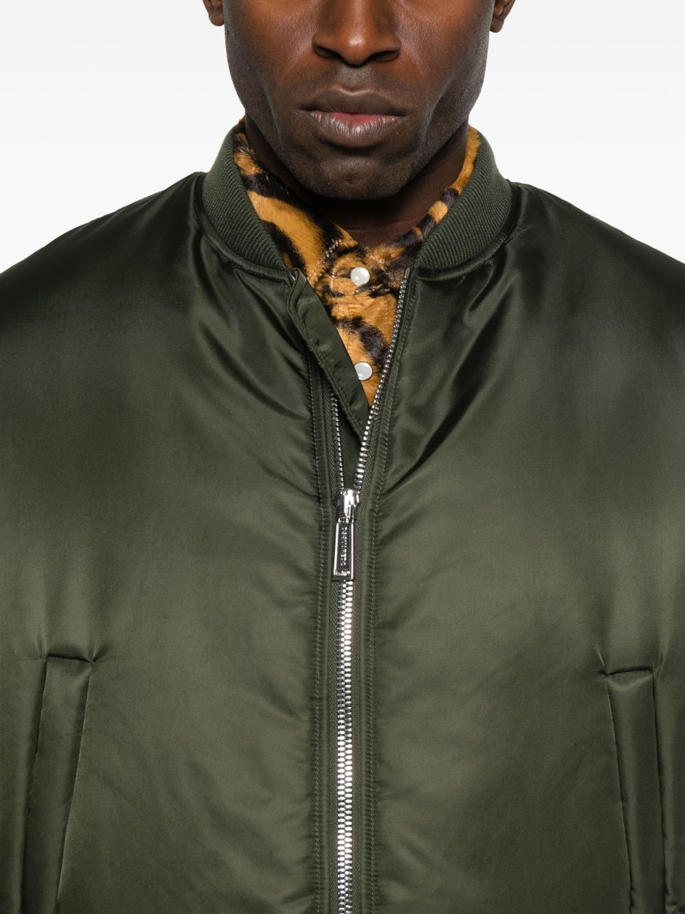 zip-front bomber jacket - 5