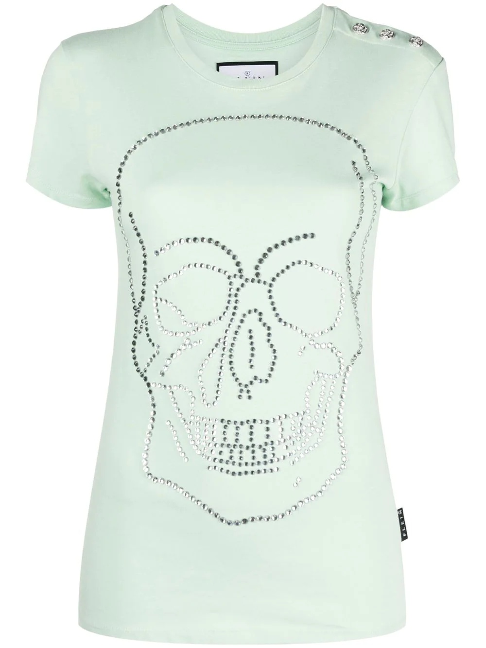crystal-embellished T-shirt - 1
