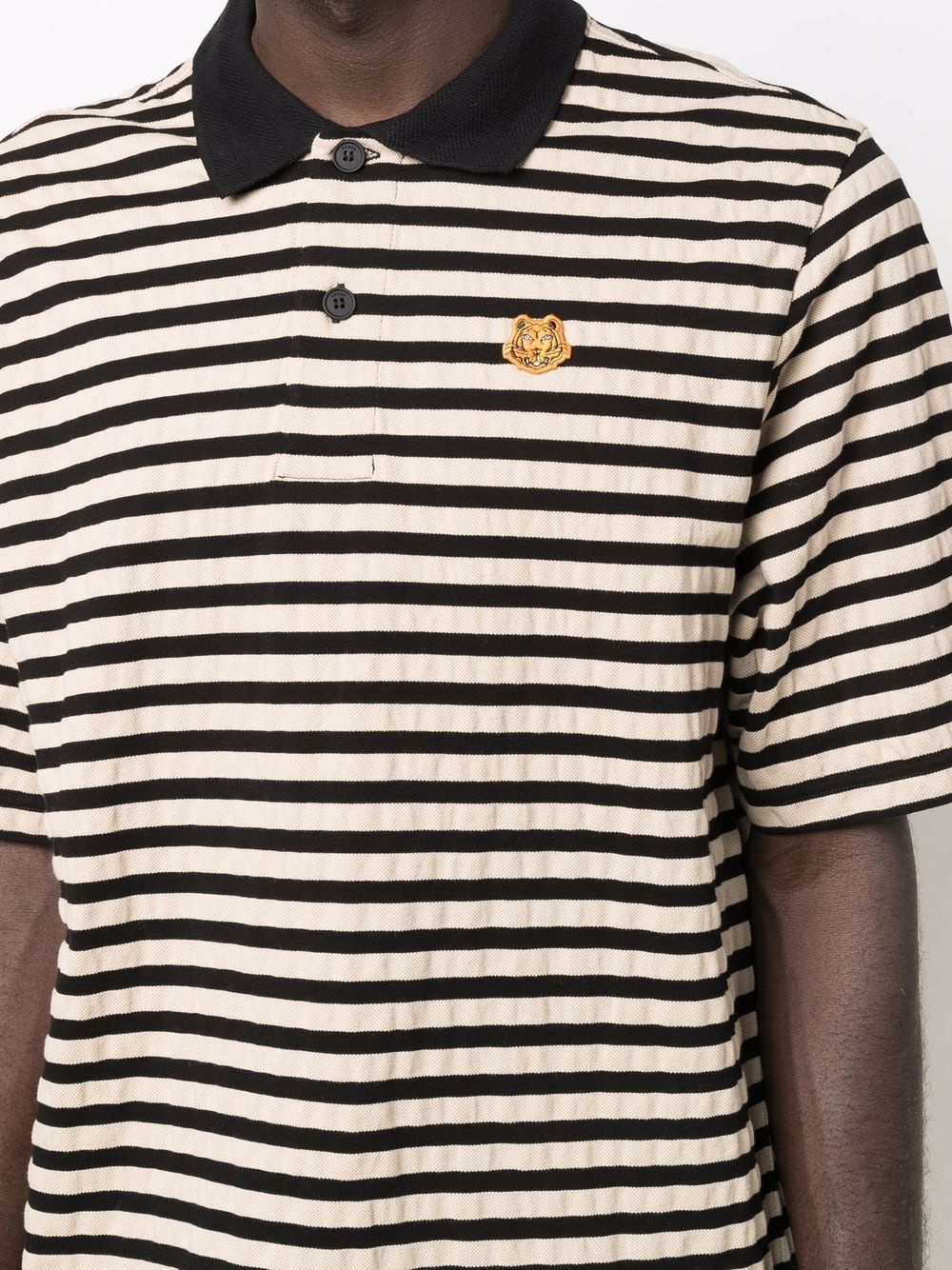 embroidered-tiger polo shirt - 5