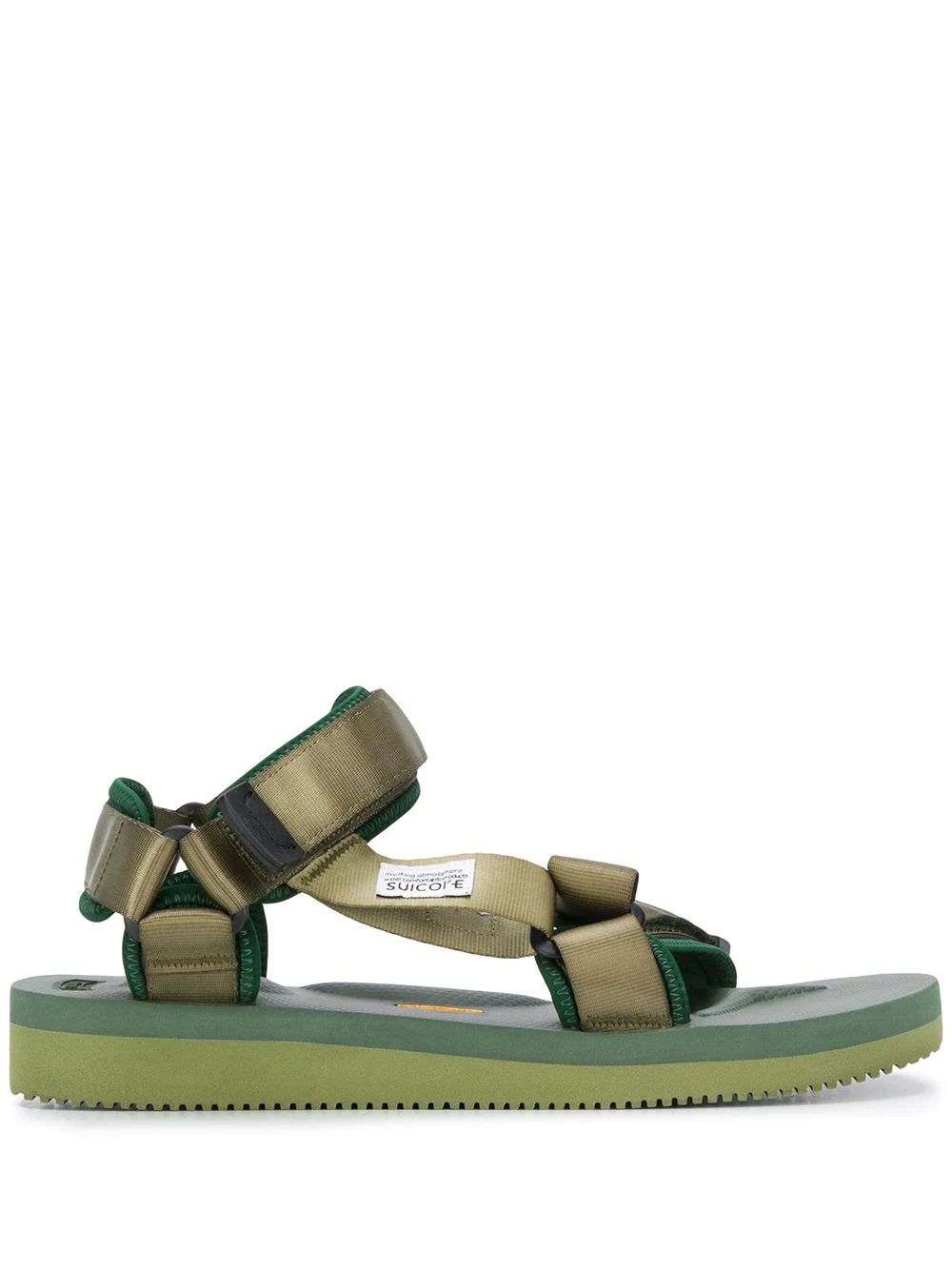 touch strap platform sole sandals - 1