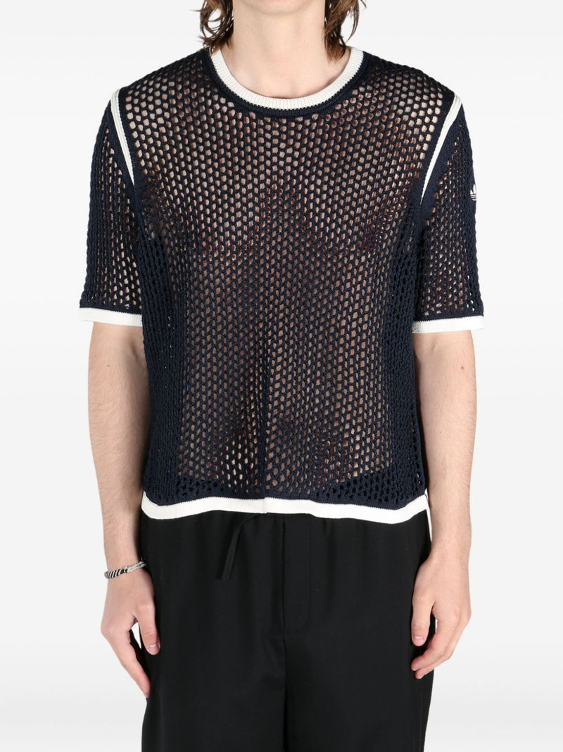 adidas x Wales Bonner crochet T-shirt outlook