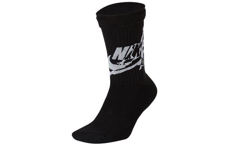 Air Jordan Logo Printing Sports Socks One Pair Black SK0112-010 - 2