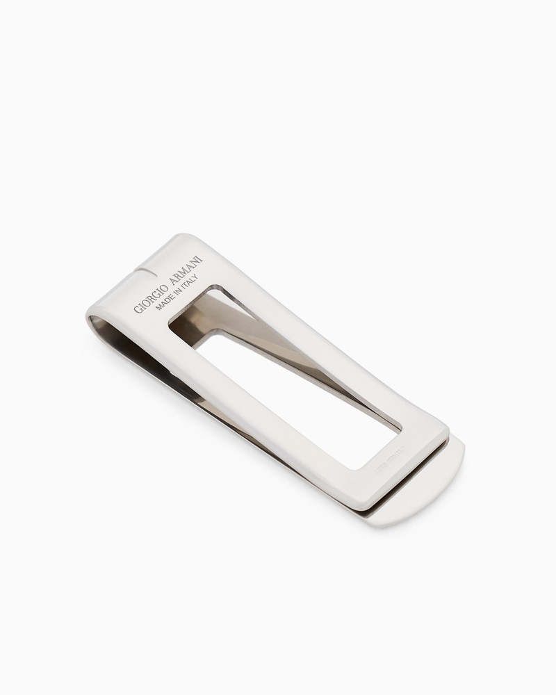 GIORGIO ARMANI Silver money clip outlook